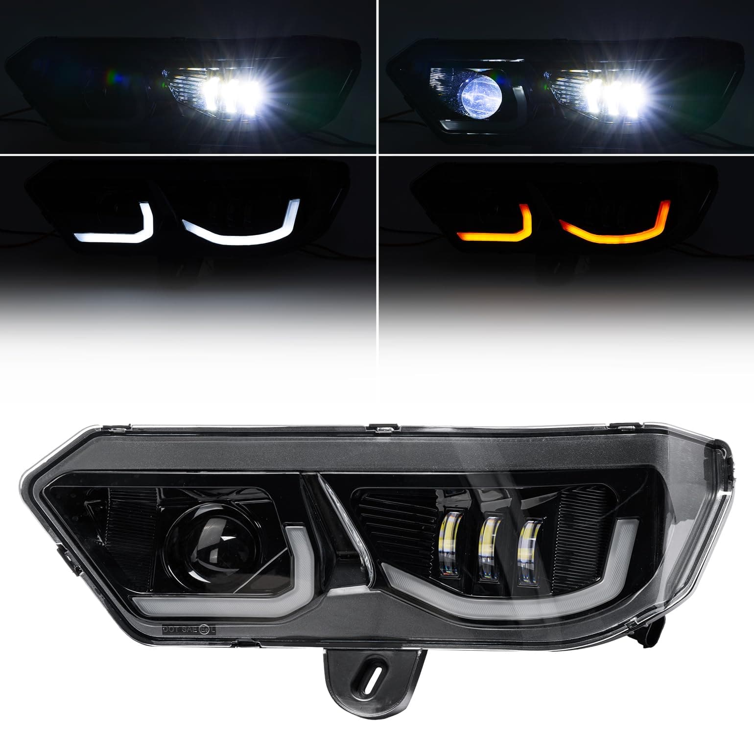 LED Headlights Assembly Kit for Can-Am Defender HD10|9|8|7|5