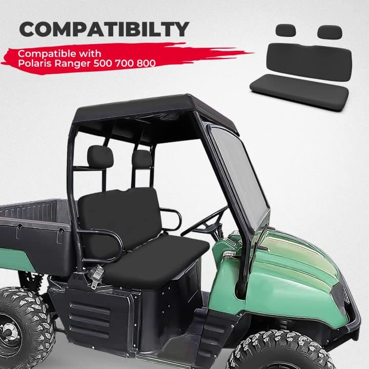 Kemimoto Heavy-Duty Seat Covers for Polaris Ranger 500 700 800