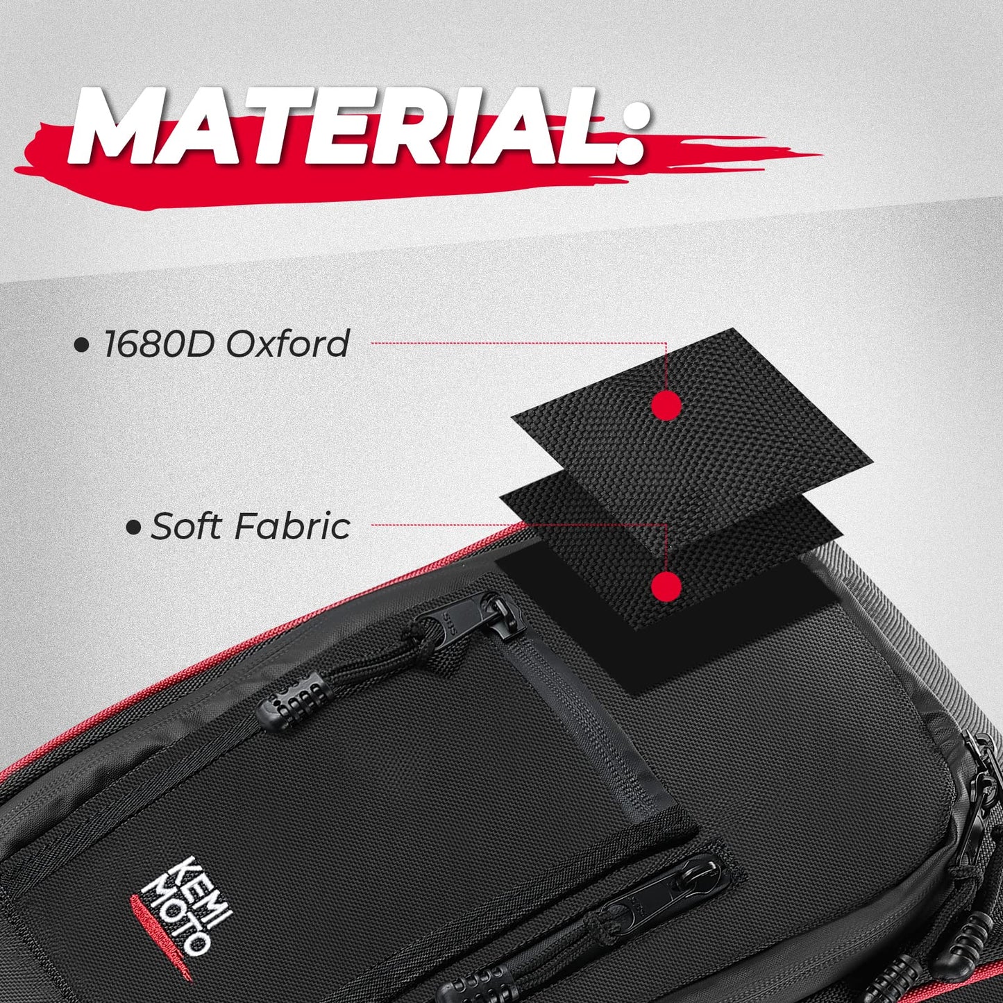 Kemimoto Center Storage Bag for Can‑Am Maverick X3 / MAX