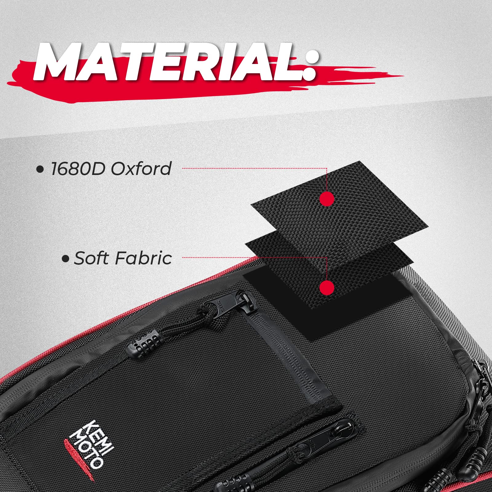 Kemimoto Center Storage Bag for Can‑Am Maverick X3 / MAX