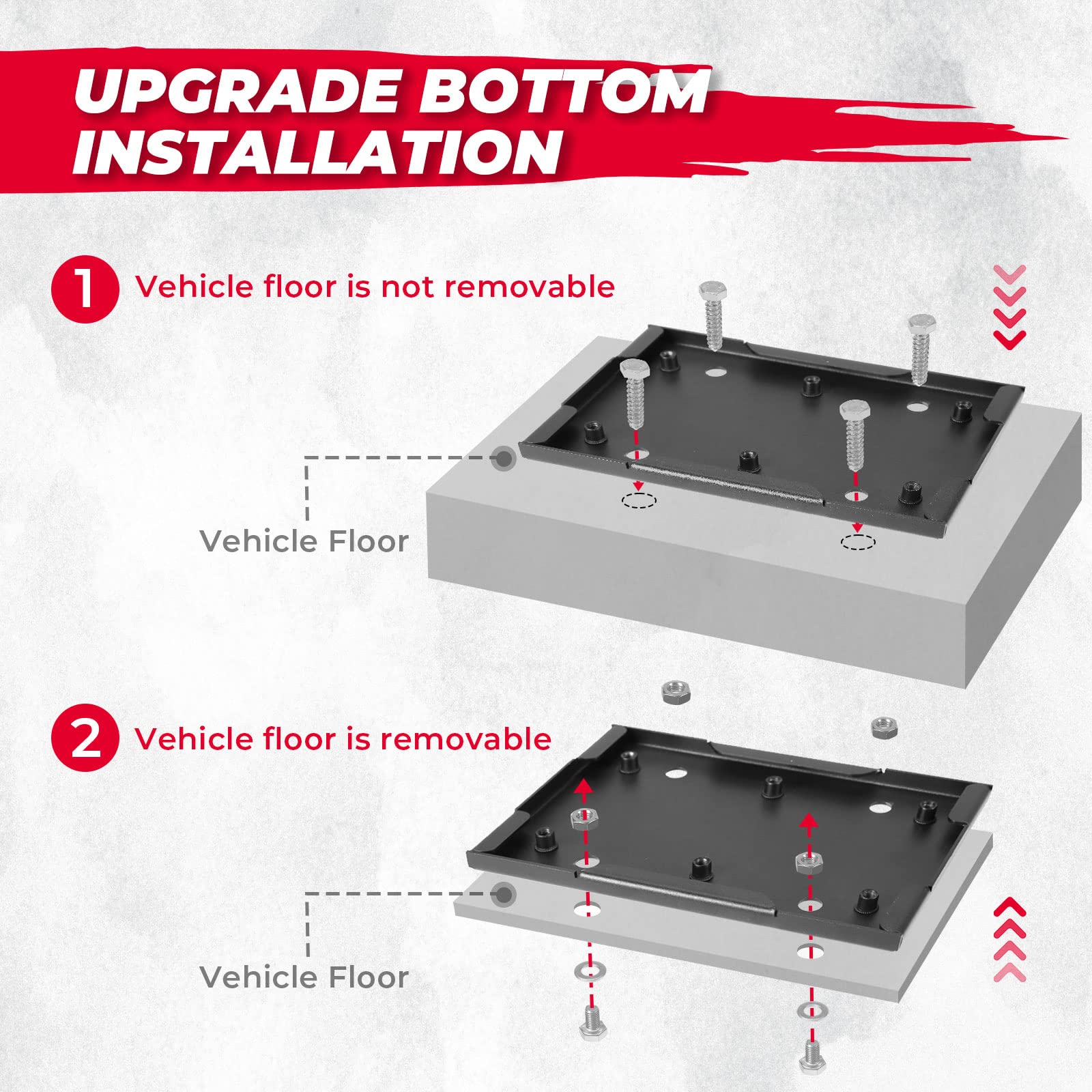 UTV Shotgun Holder, Floor Vertical Mount Holder