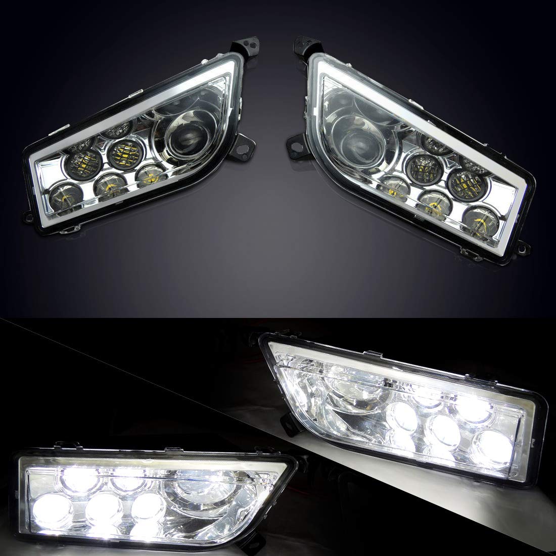 LED Headlight 30W for Polaris RZR XP 1000/Turbo/S 900 2014-2023