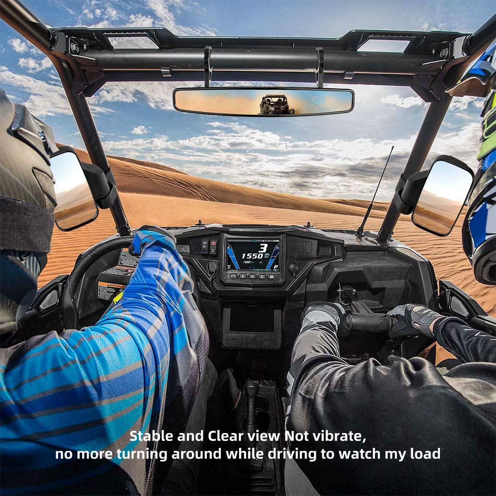 Kemimoto 360° Adjustable Side Mirrors for Can‑Am Maverick X3/RZR