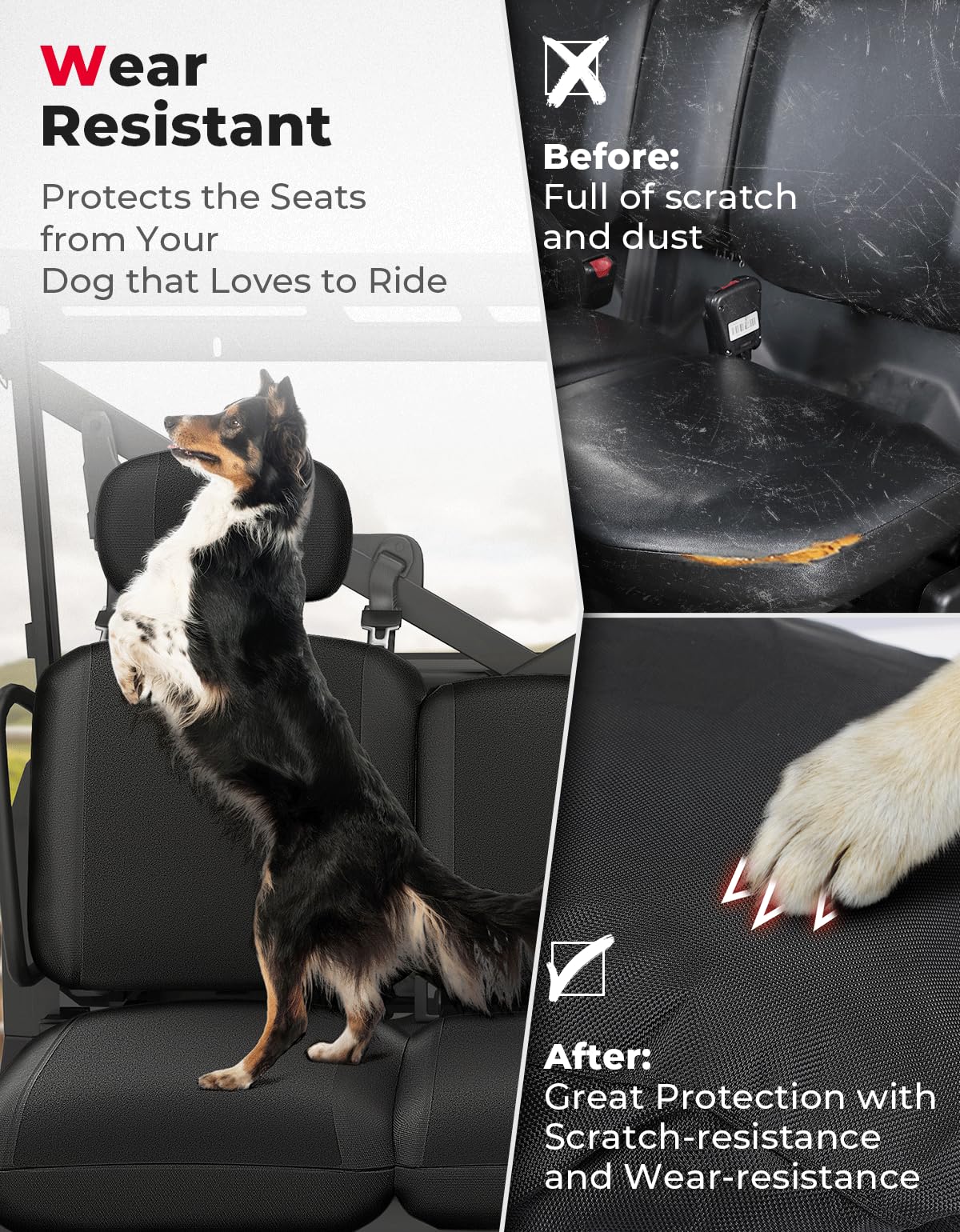 Kemimoto Waterproof Repellent Seat Cover for Can‑Am Defender MAX