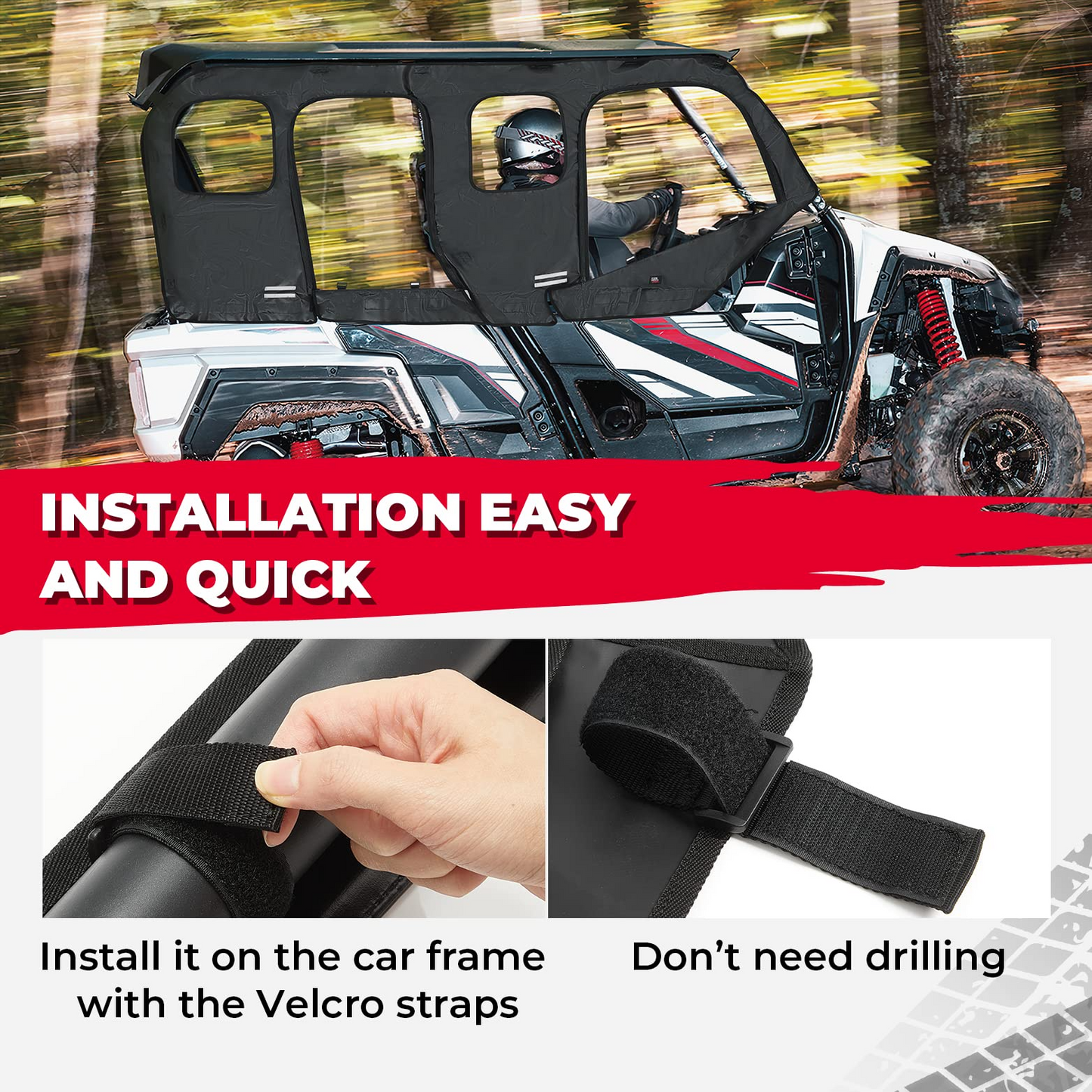 Kemimoto Soft Cab Enclosure for Yamaha Wolverine X4/SE 2018-2020