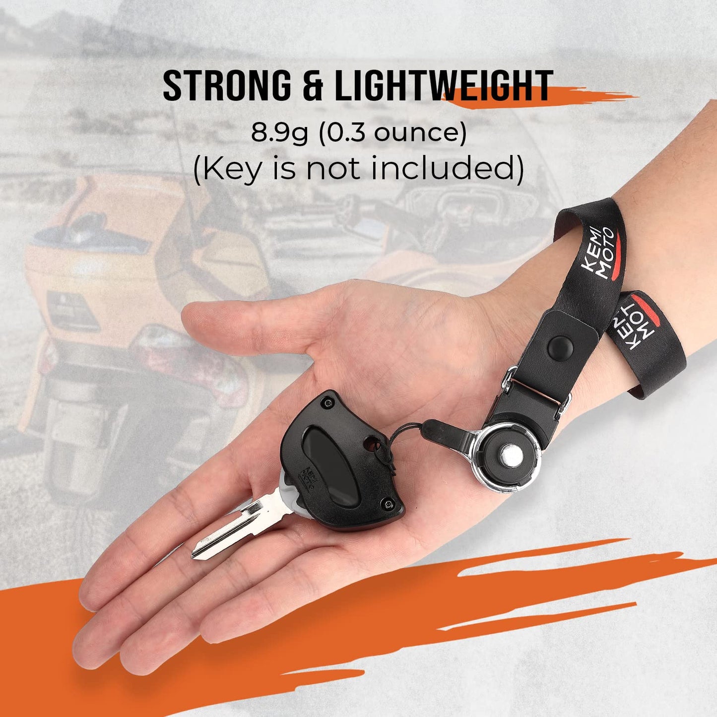 Kemimoto Spyder Key Holder with Lanyard Fit