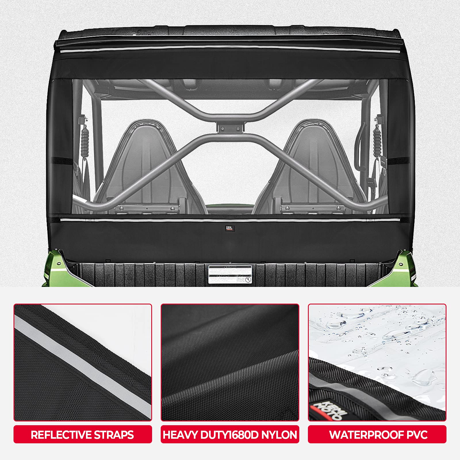 Kemimoto Soft Rear Windshield for Kawasaki Teryx 4 800