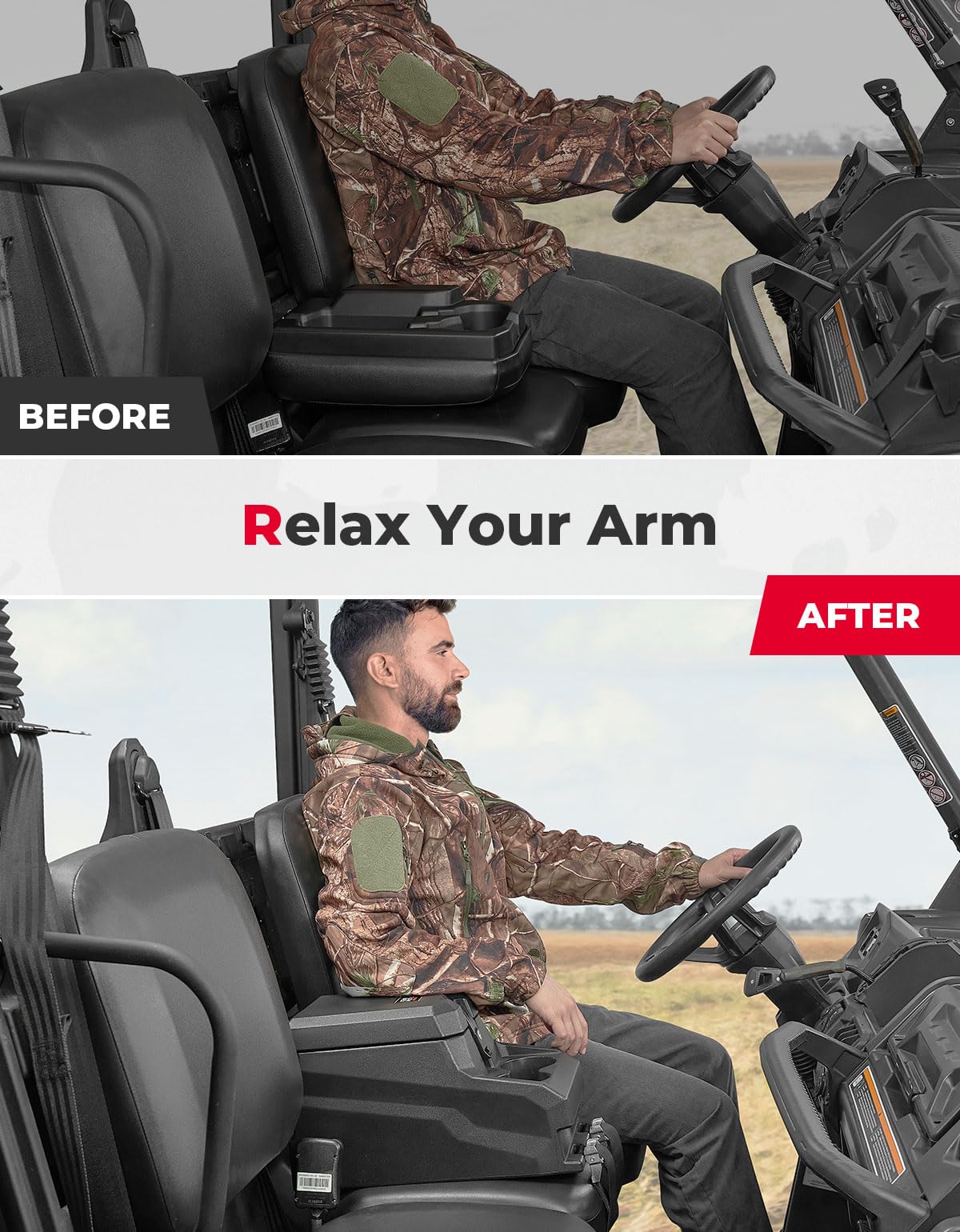 Bench Seat Console Armrest Box for Can‑Am Defender HD10|9|8|7|5