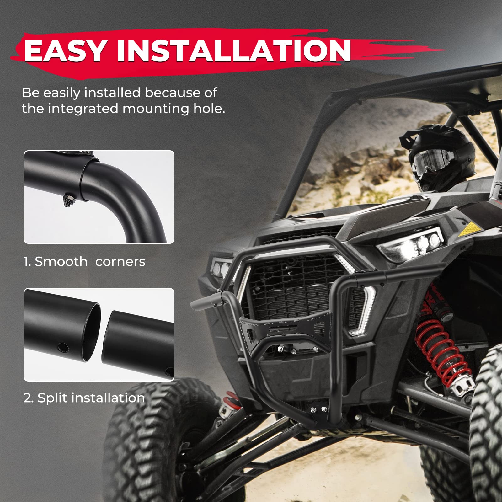 Front Bumper for Polaris RZR XP 1000 / Turbo (2019-2023)