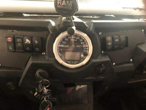 Kemimoto 8-Switch Aluminum Dash Panel for Polaris RZR XP