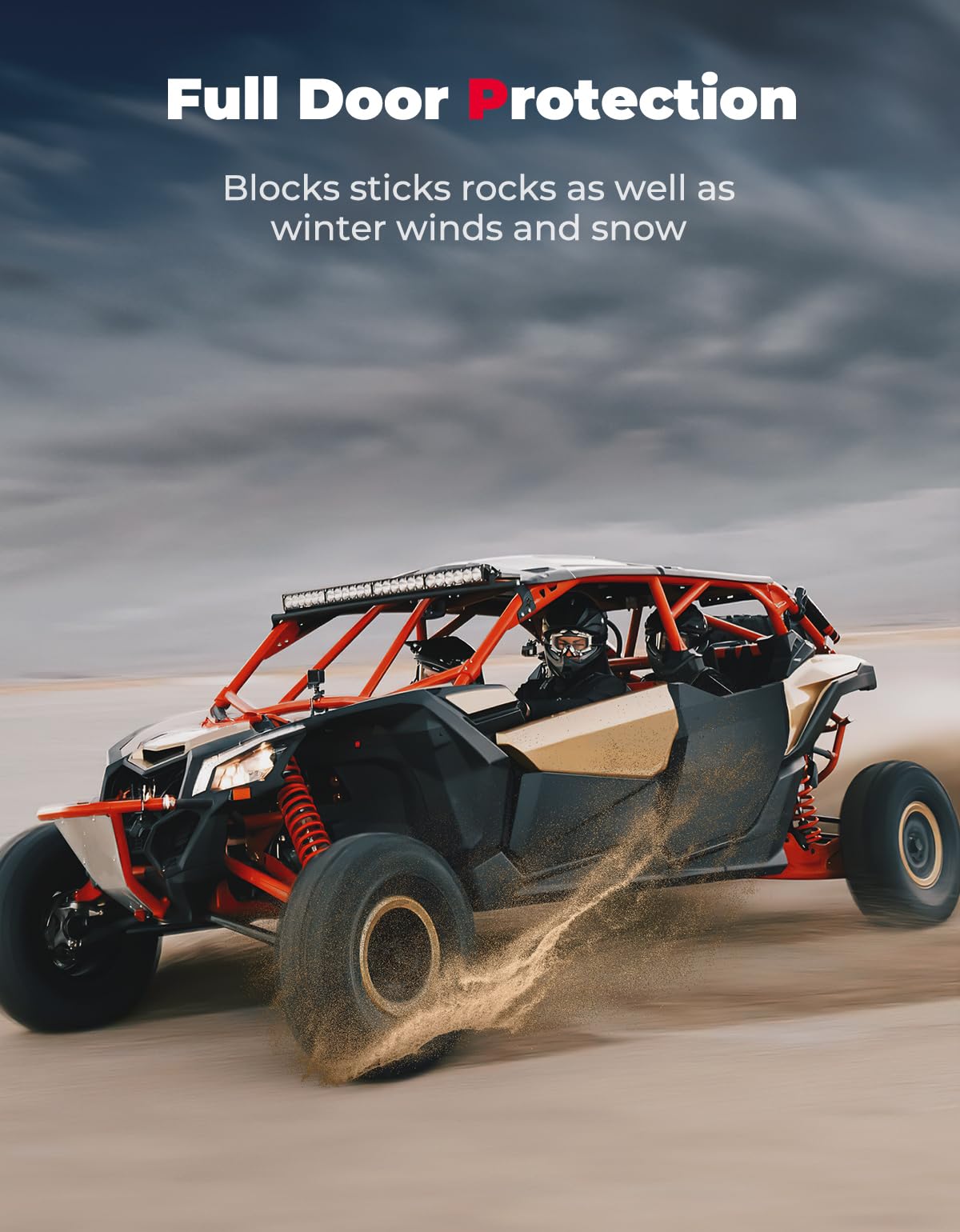 Rear Full Doors Aluminum for Can-Am Maverick X3 MAX