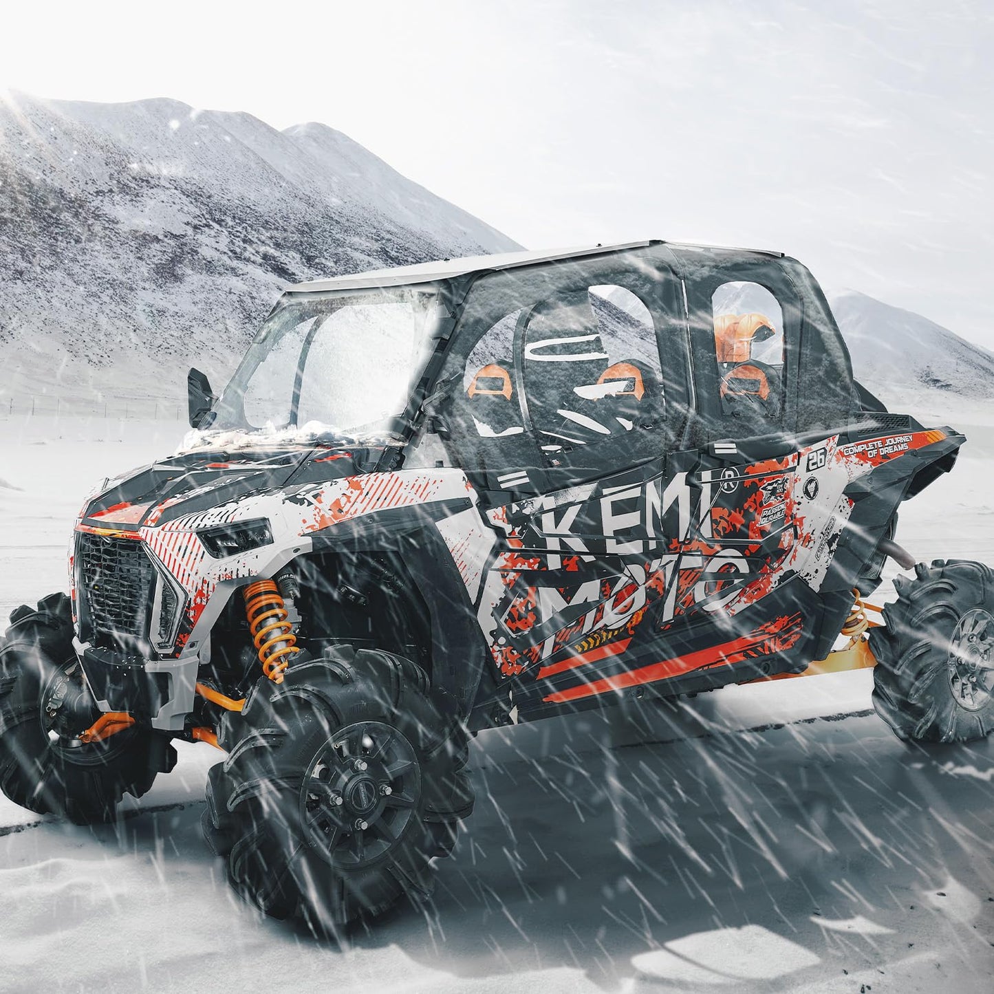 Kemimoto Soft Upper Door with Metal Frame Black