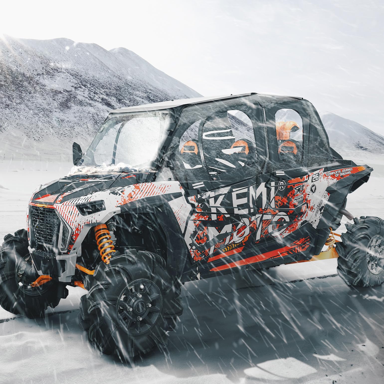 Kemimoto Soft Upper Door with Metal Frame Black