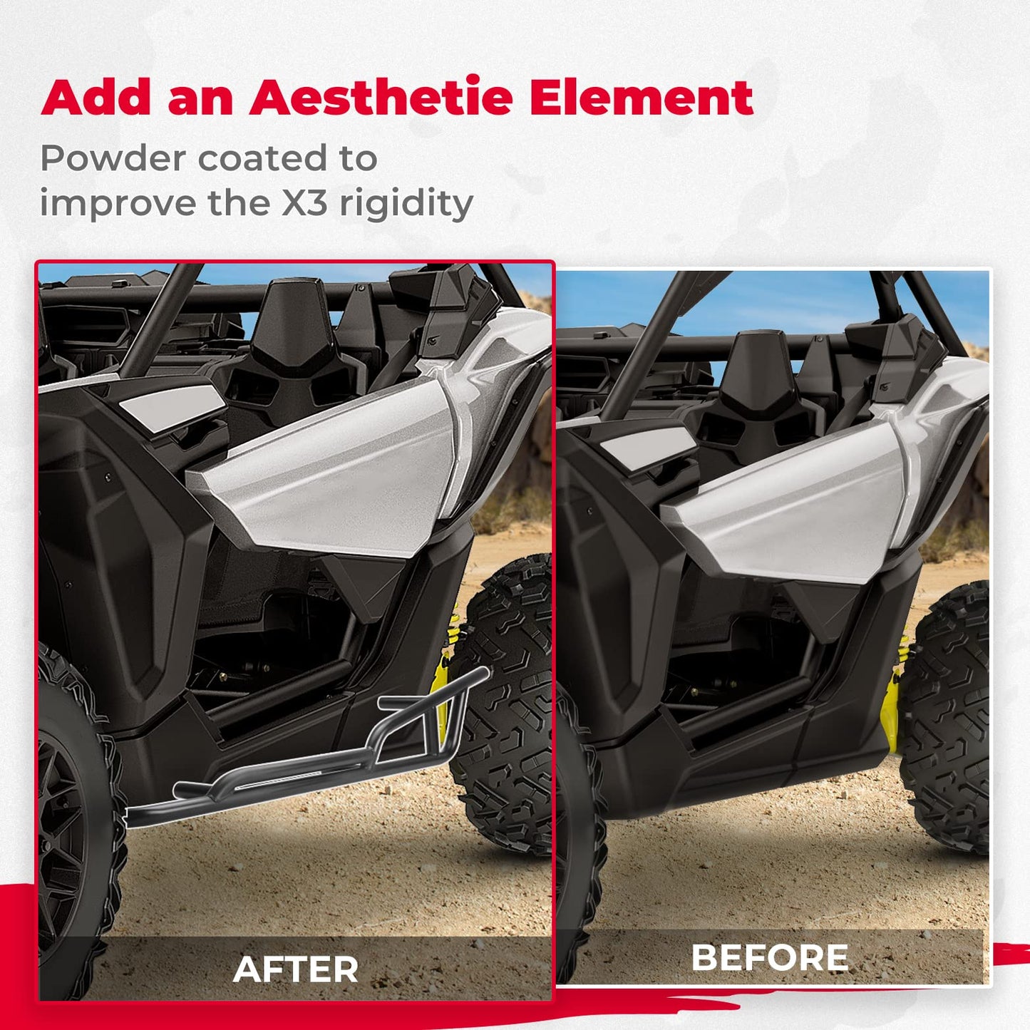 KEMIMOTO Lower Doors & Nerf Bars for Can‑Am Maverick X3