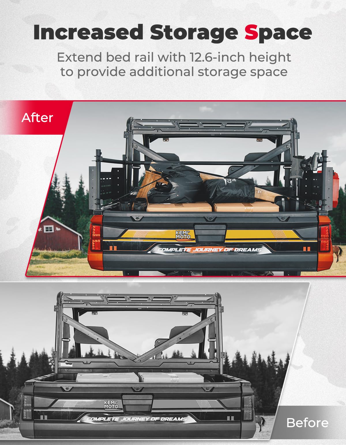 Kemimoto Heavy Duty Rear Cargo Rack