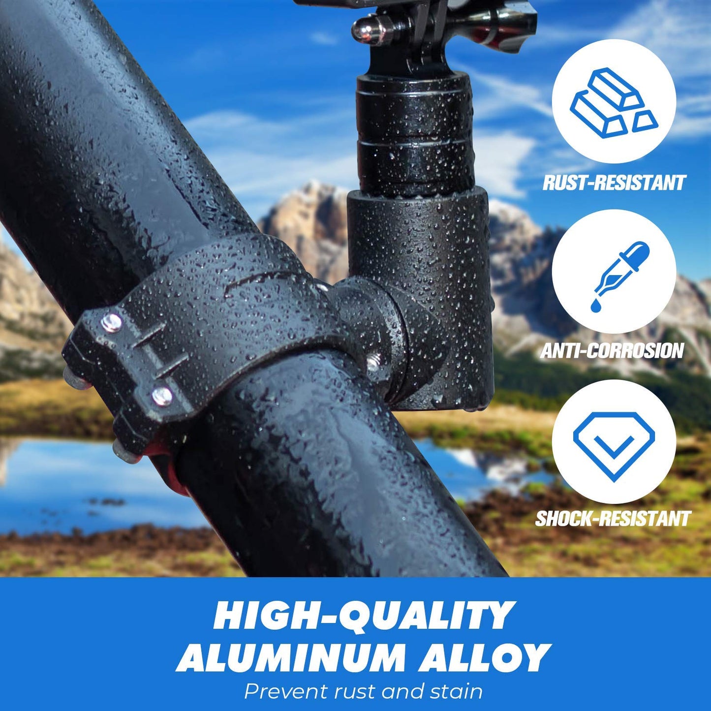 Kemimoto GoPro Camera Mount With 360° Rotation