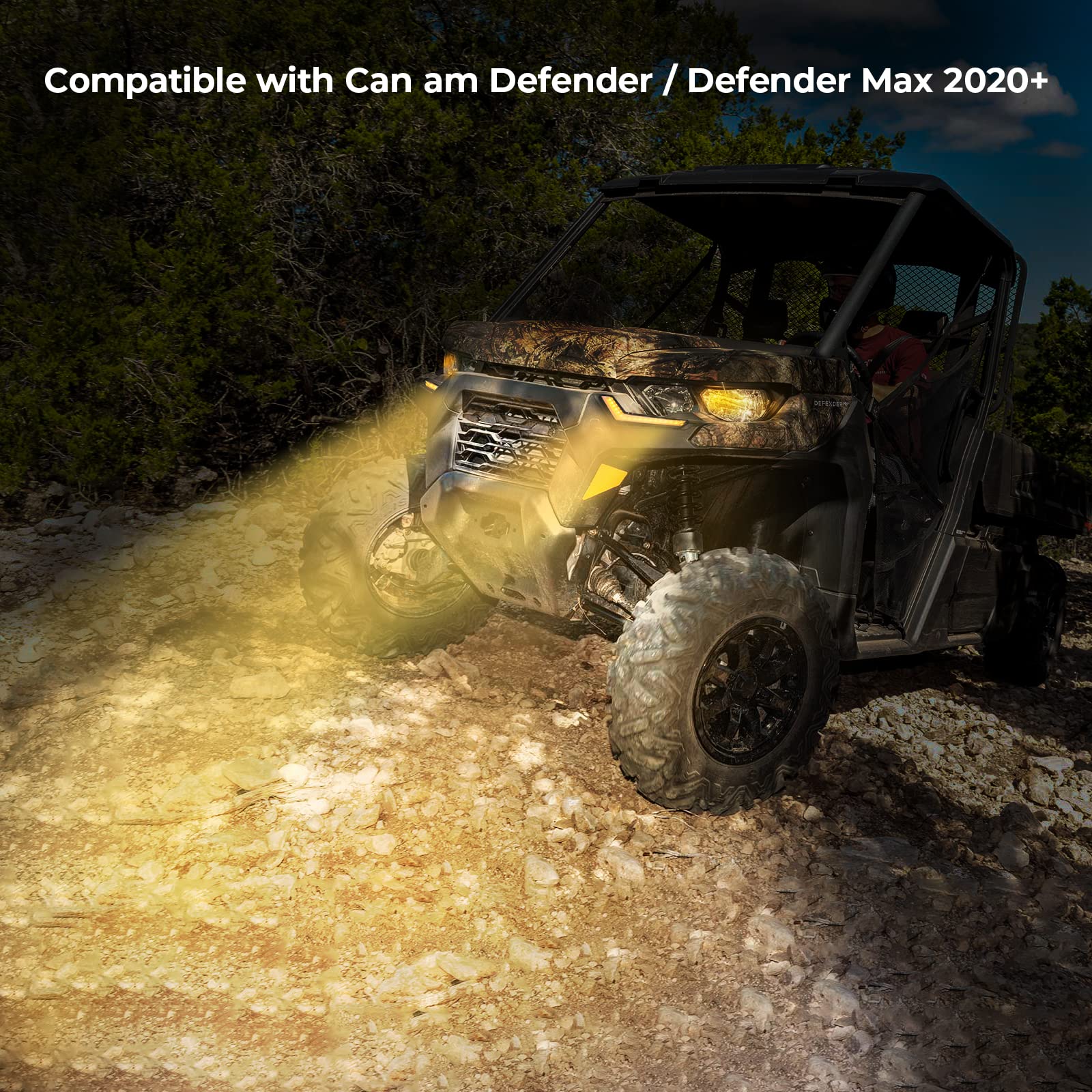 DRL Signal Light & 14L Storage Box For Can Am Defender