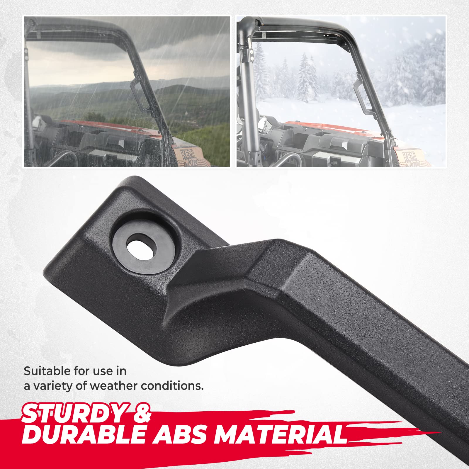 Kemimoto ABS Plastic UTV Grab Handle for Polaris Ranger