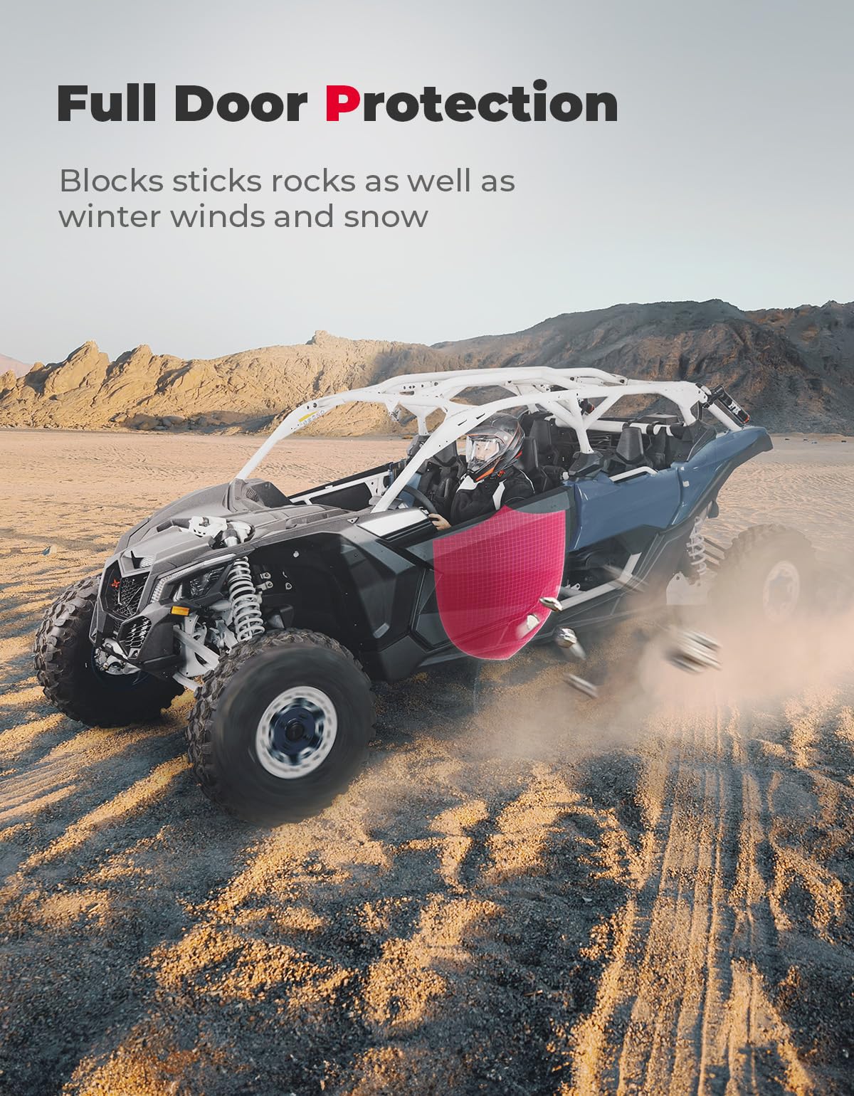 Kemimoto Aluminum Front Doors for Can‑Am Maverick X3 & X3 Max