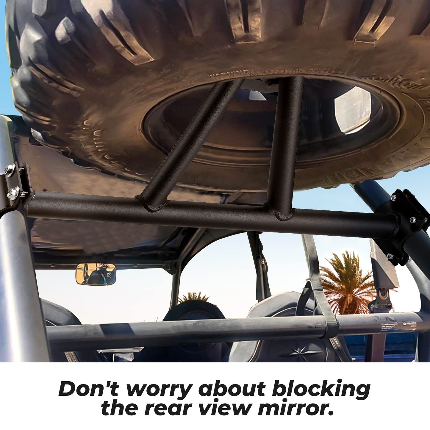 Kemimoto Spare Tire Carrier Mount for Polaris RZR XP 1000/4