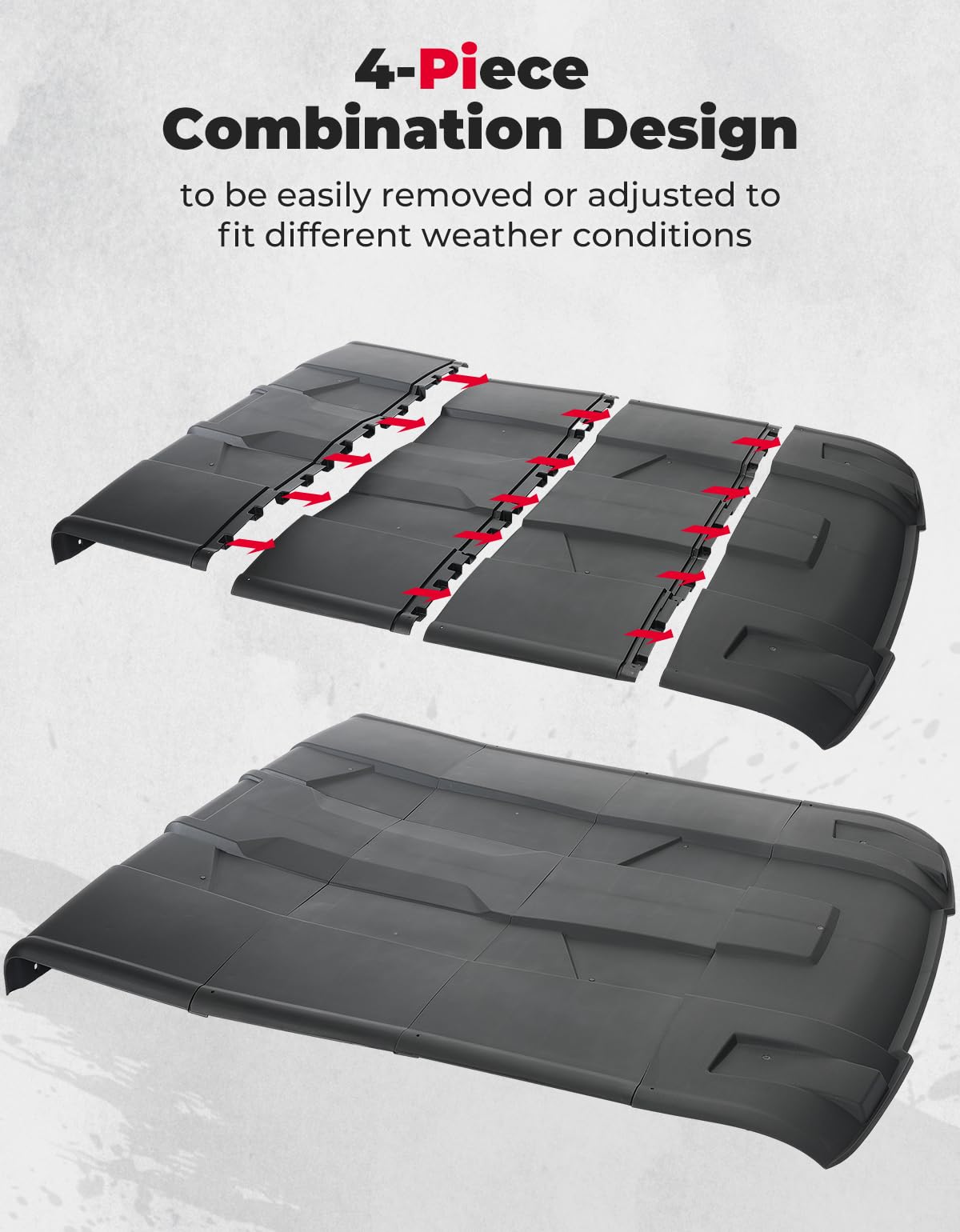 Kemimoto 6-Seat Roof Top for Polaris Ranger XP 1000 2017-2025