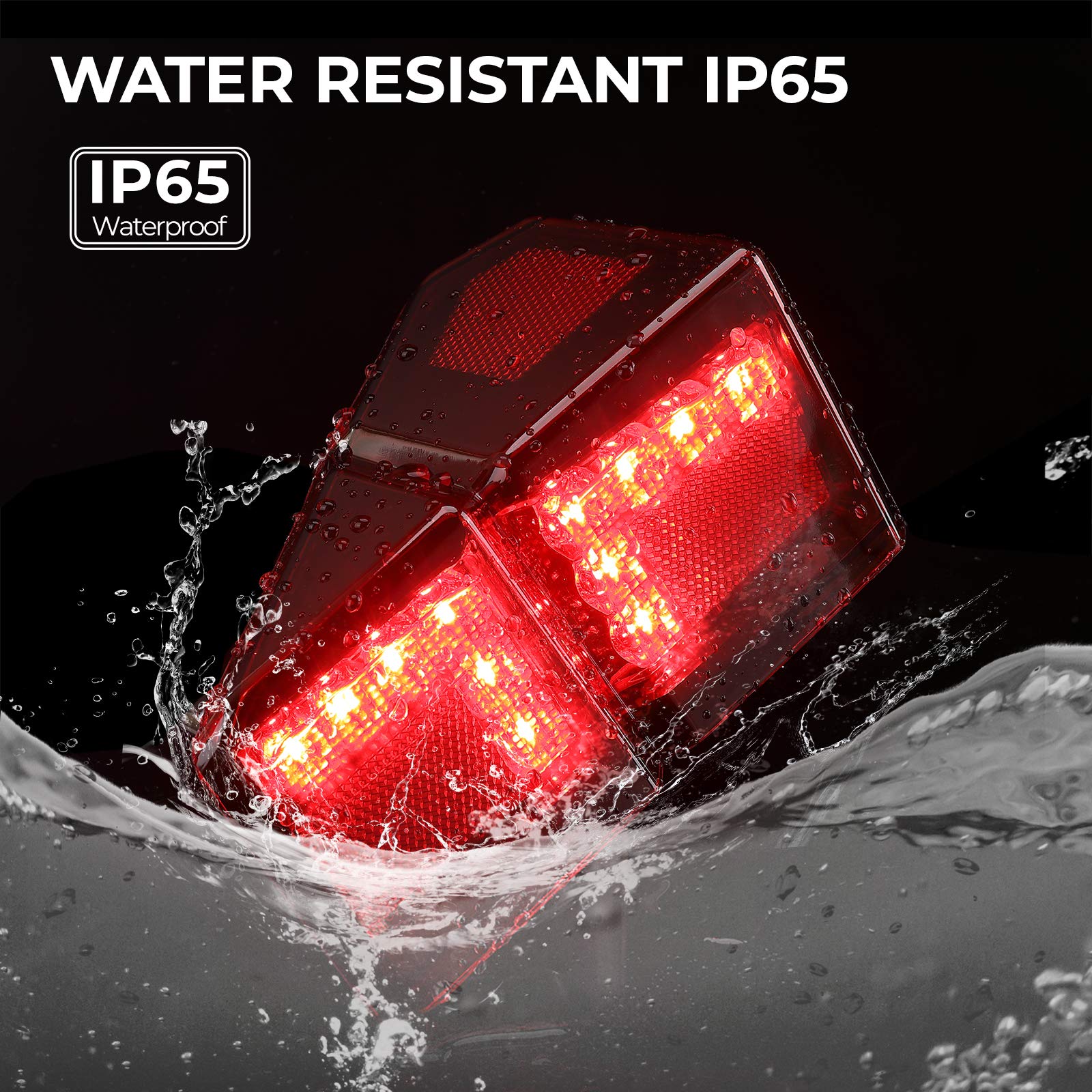 Kemimoto Tail Lights Polaris Ranger 1000 XP Crew IP65