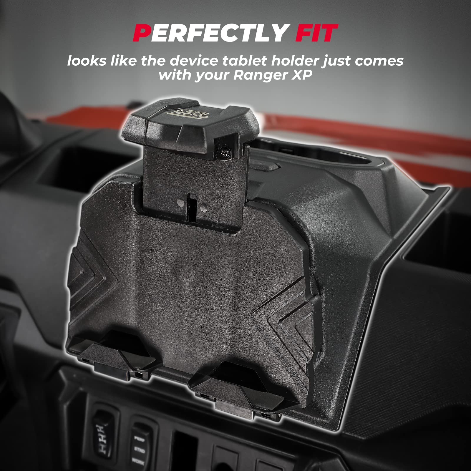 Kemimoto Tablet Holder GPS Mount for Polaris Ranger XP 1000