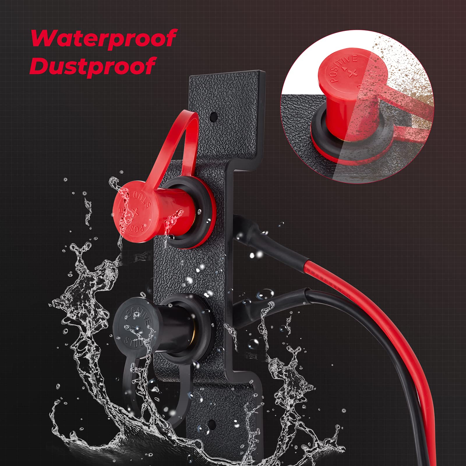Universal Battery Jump Post Starter Terminal Relocation Kit for Can‑Am Maverick X3, Polaris