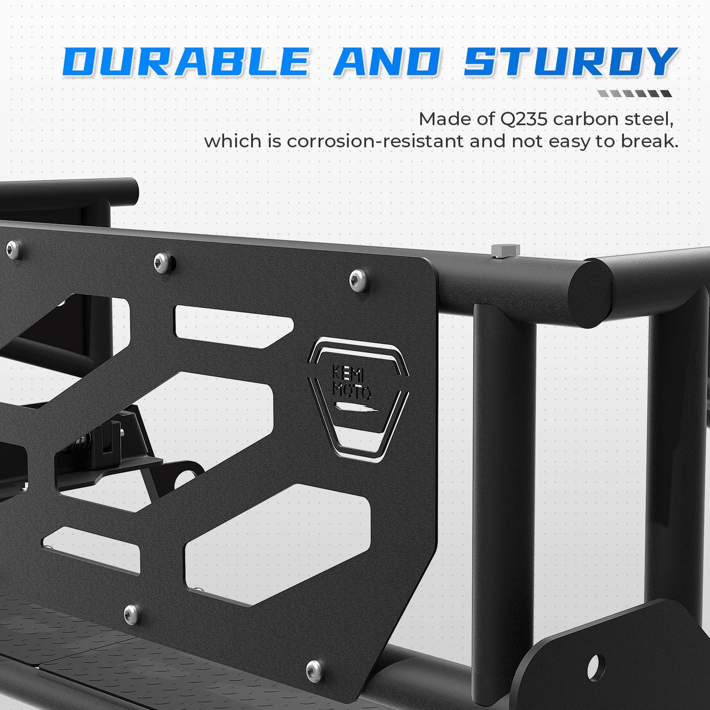 KEMIMOTO Rear Cargo Bed Extender for Honda Pioneer 700‑4/1000‑5 2016‑2024