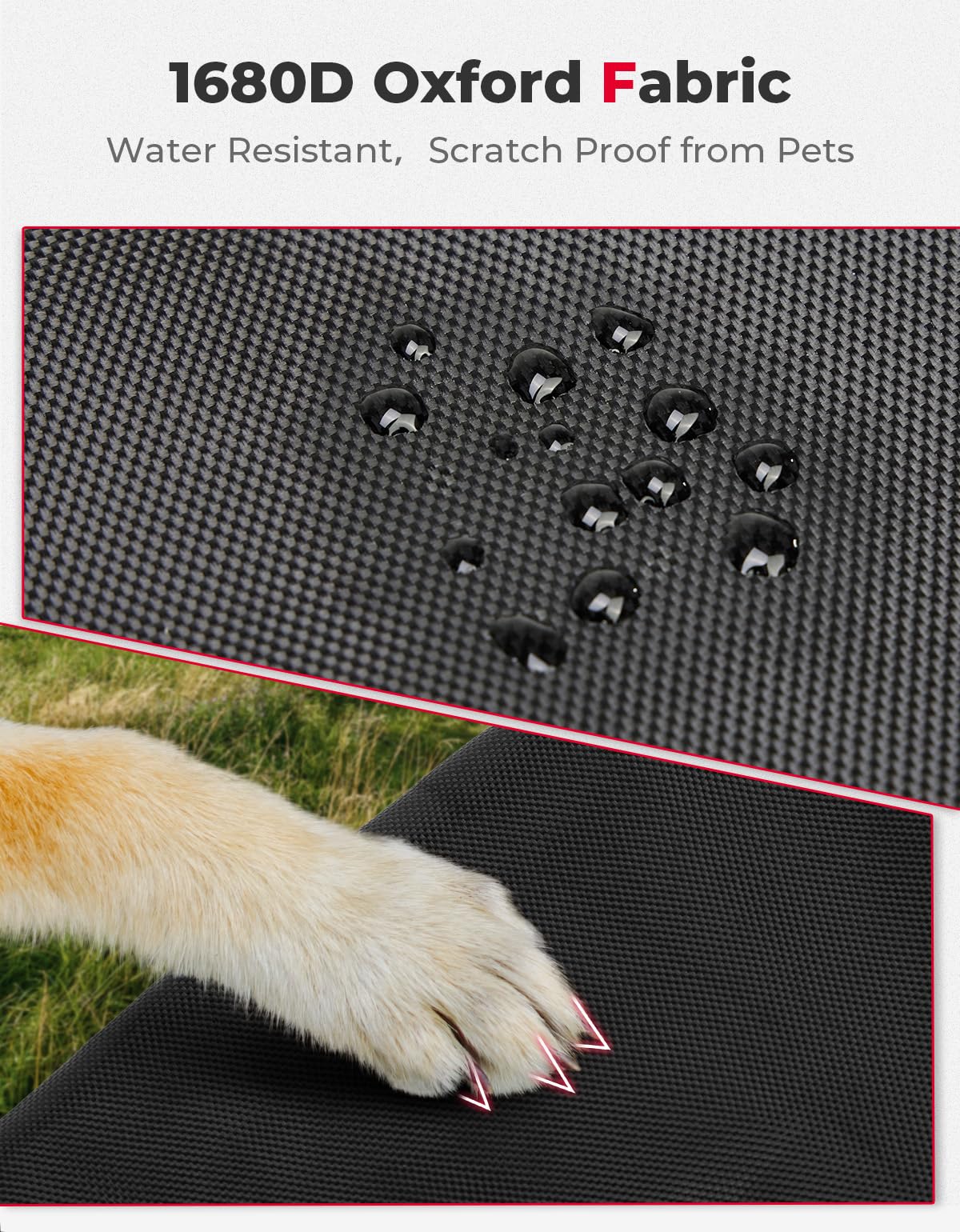 Kemimoto UV‑Resistant Seat Covers for Pioneer 700 700‑4 (Black)