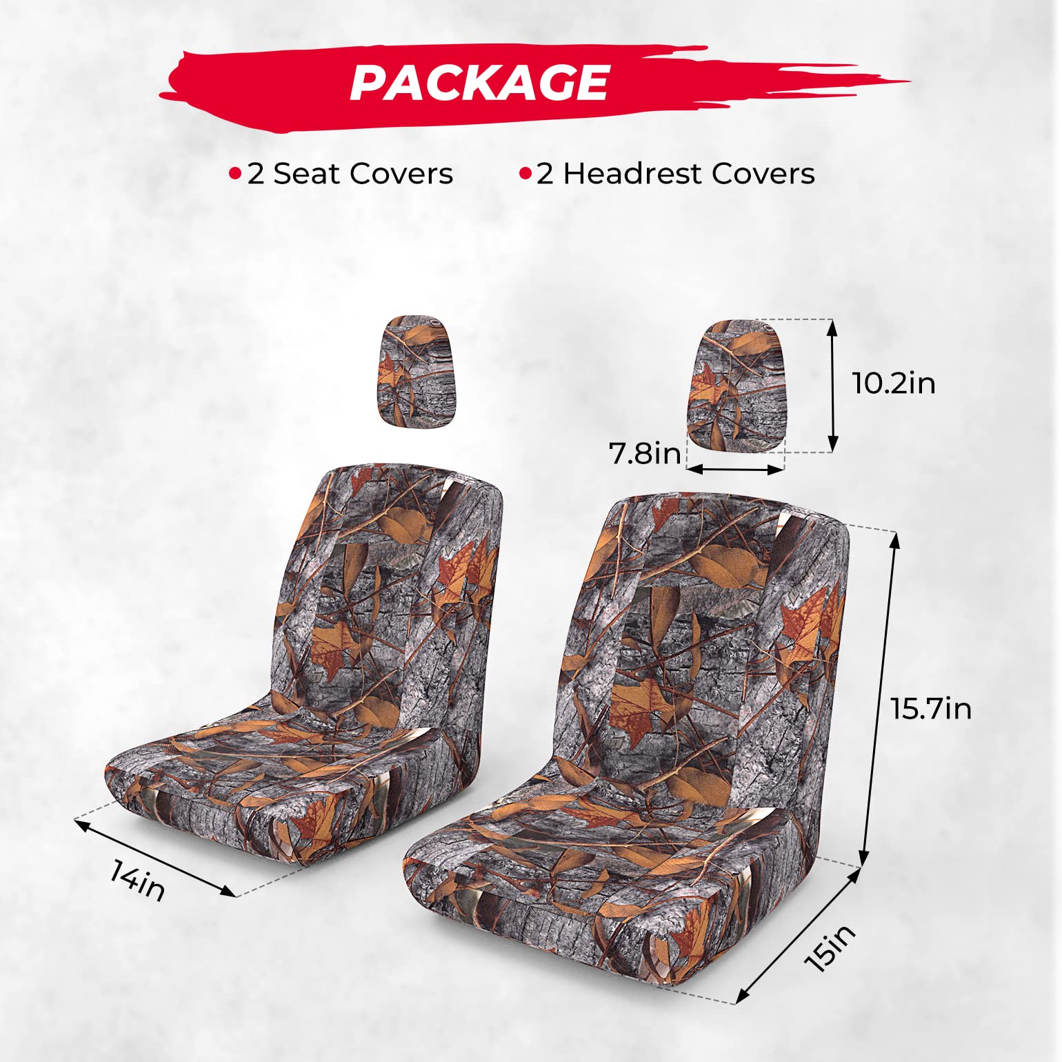 Kemimoto Heavy Duty Camo Seat Cover for Yamaha Rhino