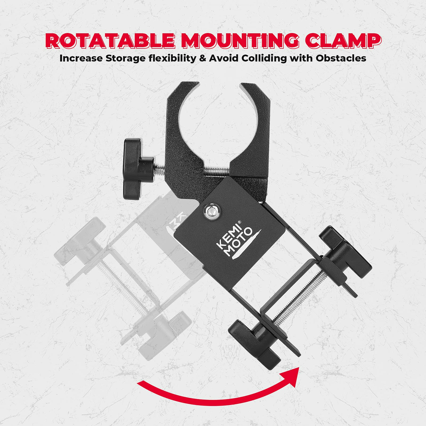 Kemimoto Universal UTV Belt Mount 1.5-2" Roll Bar
