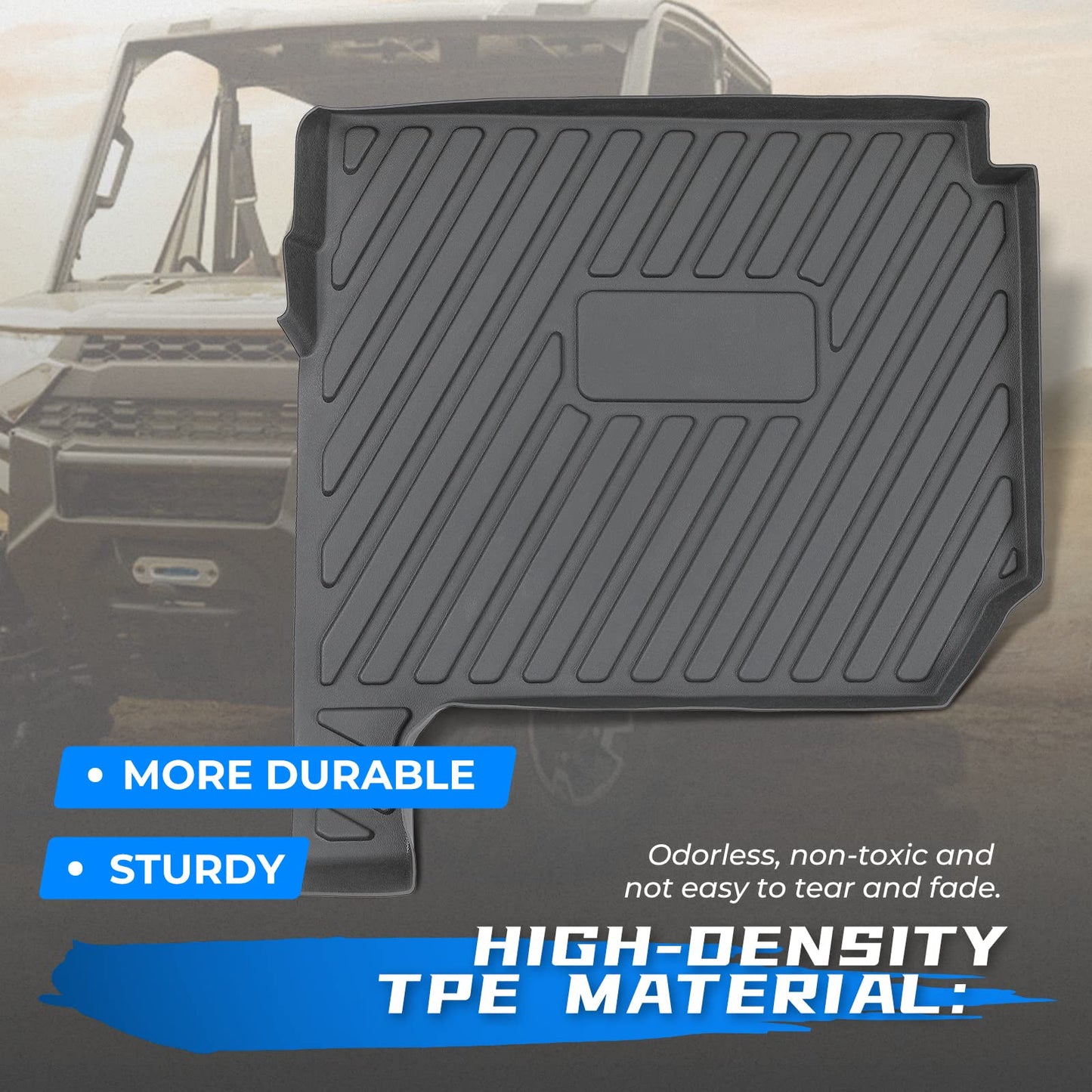 Kemimoto Floor Mats for Polaris Ranger XP 1000 4-Piece