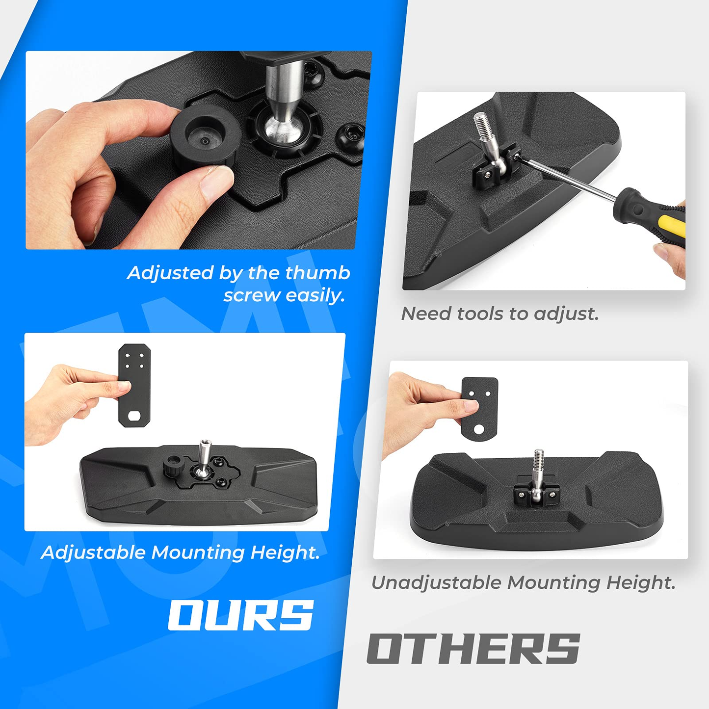 Rear View Mirror for Polaris Ranger 500/570/900 XP
