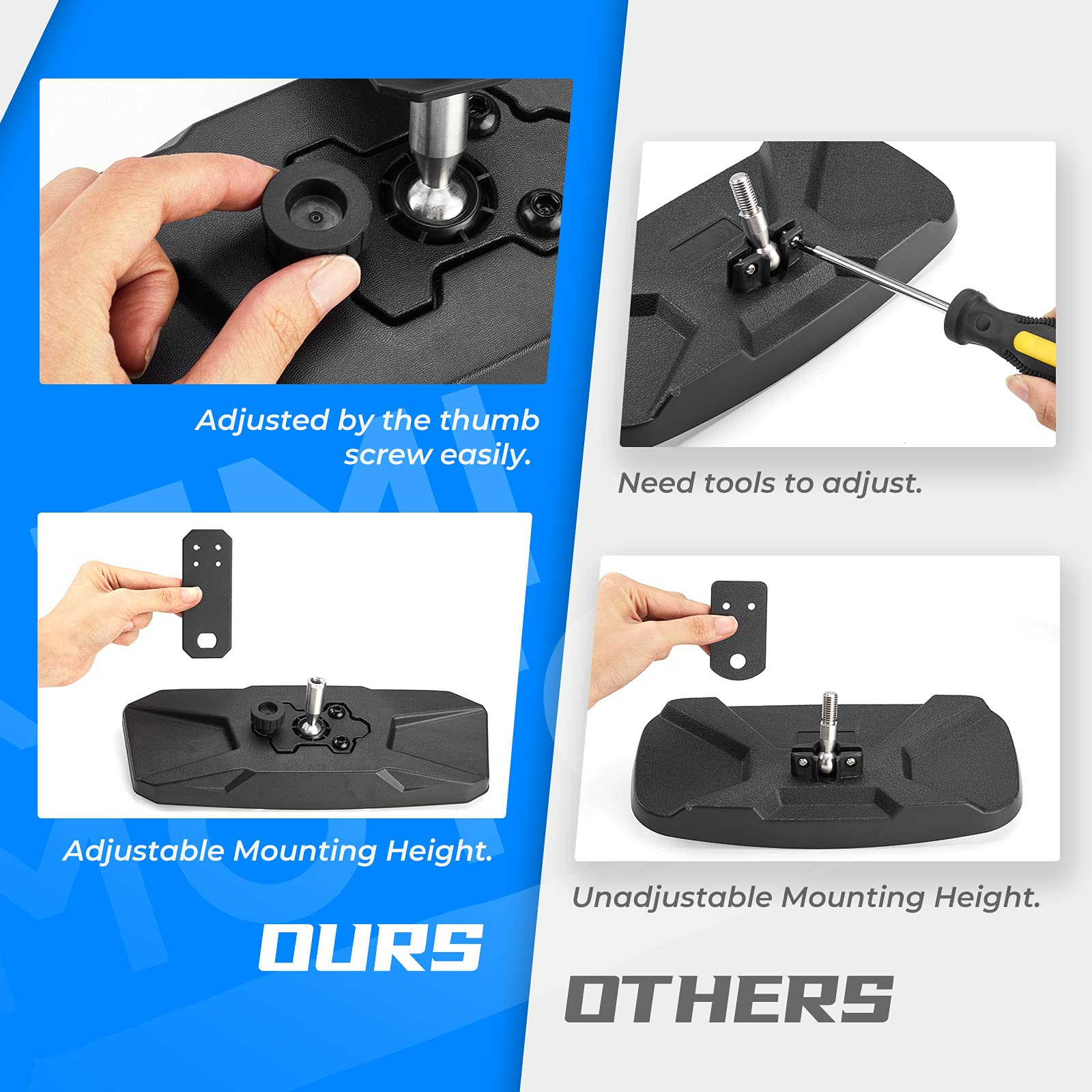 Rear View Mirror for Polaris Ranger 500/570/900 XP