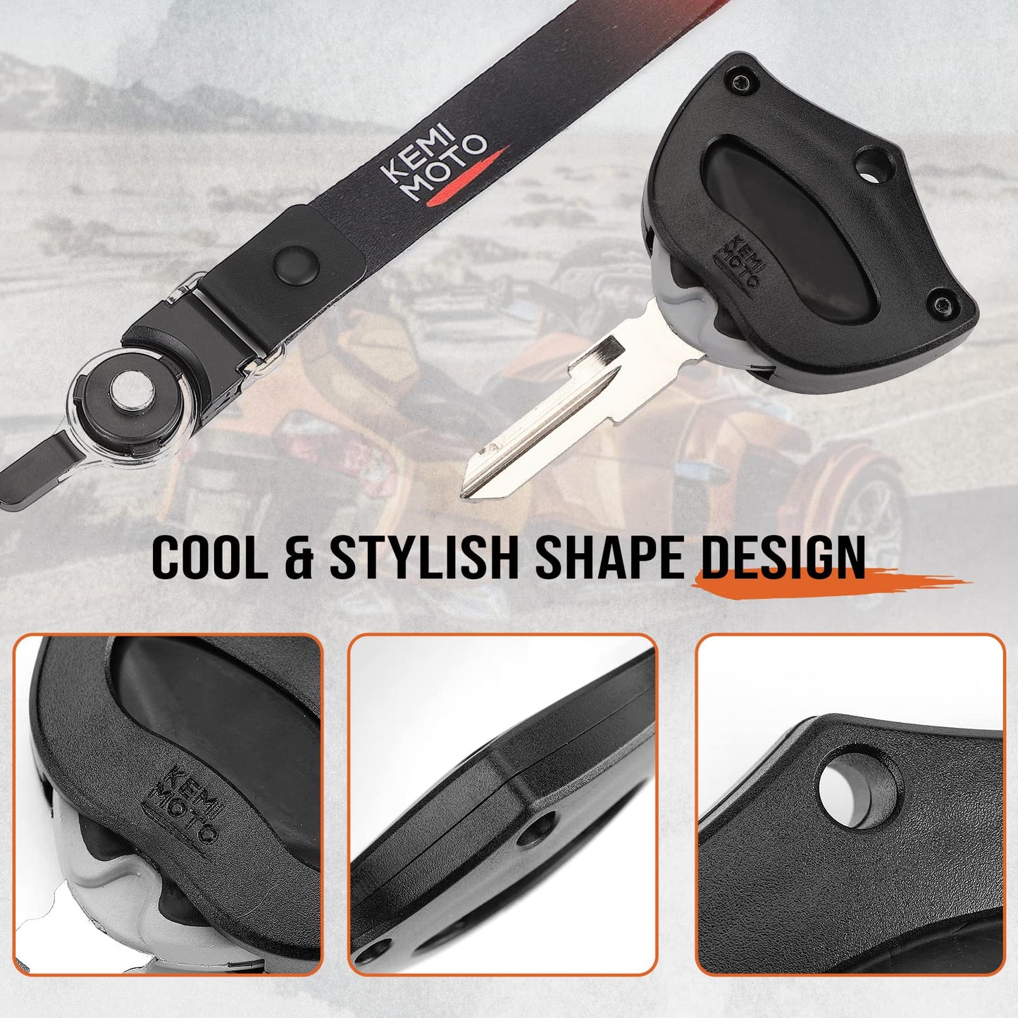 Kemimoto Spyder Key Holder with Lanyard Fit