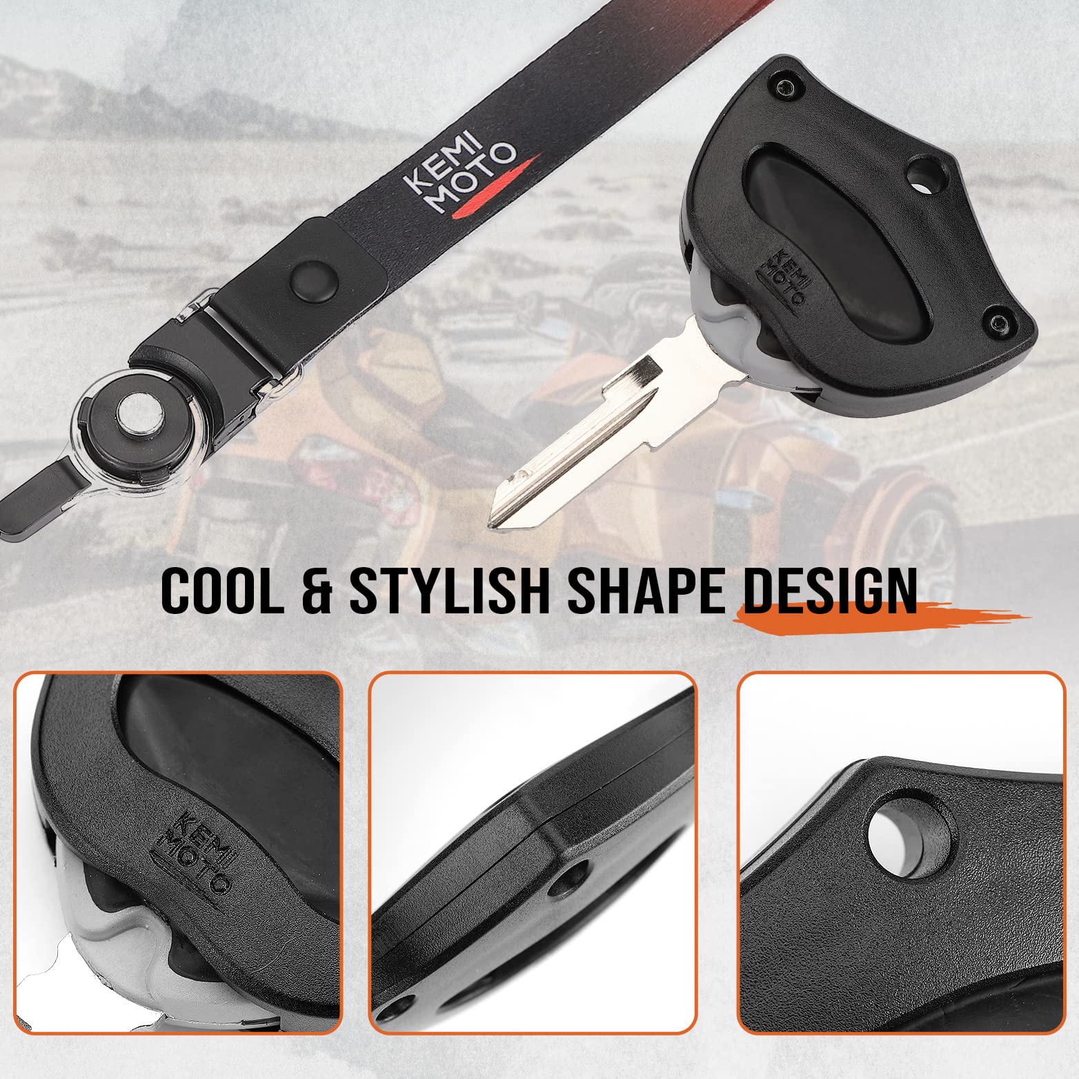 Kemimoto Spyder Key Holder with Lanyard Fit