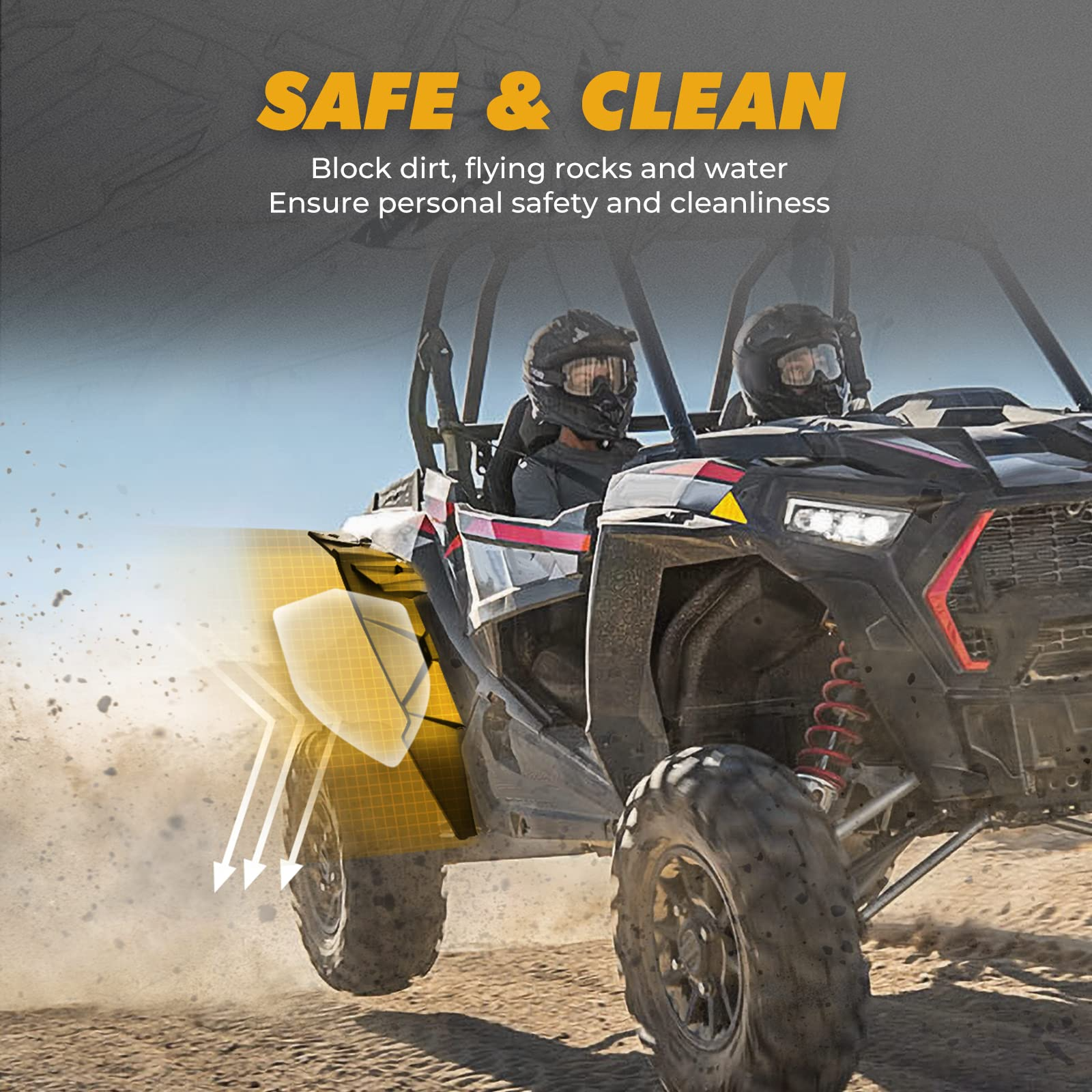 Rear Fender Flares for Polaris RZR XP 1000 /4 1000 2014-2023