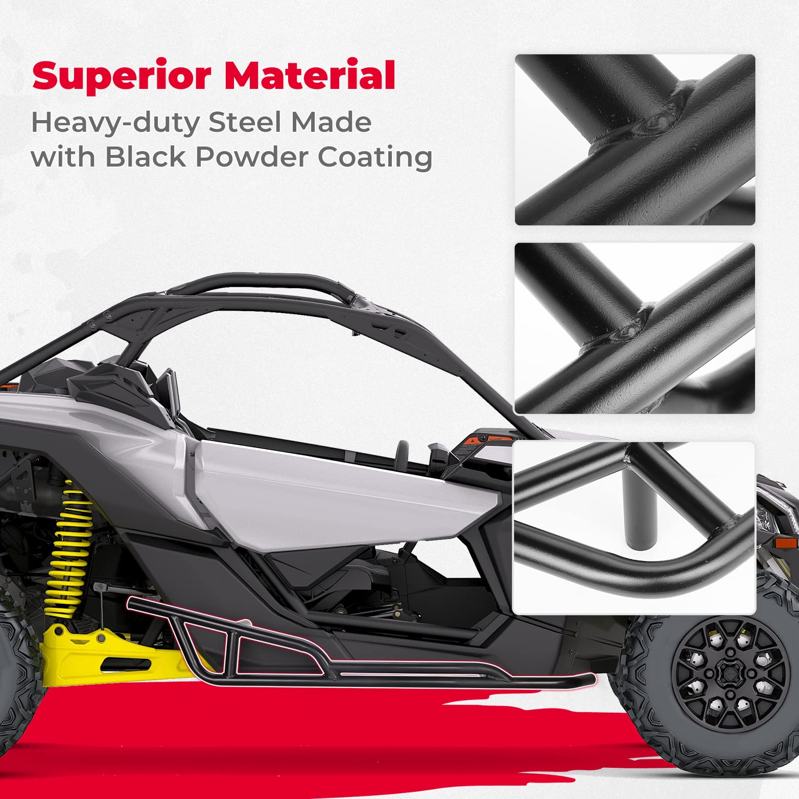 KEMIMOTO Lower Doors & Nerf Bars for Can‑Am Maverick X3