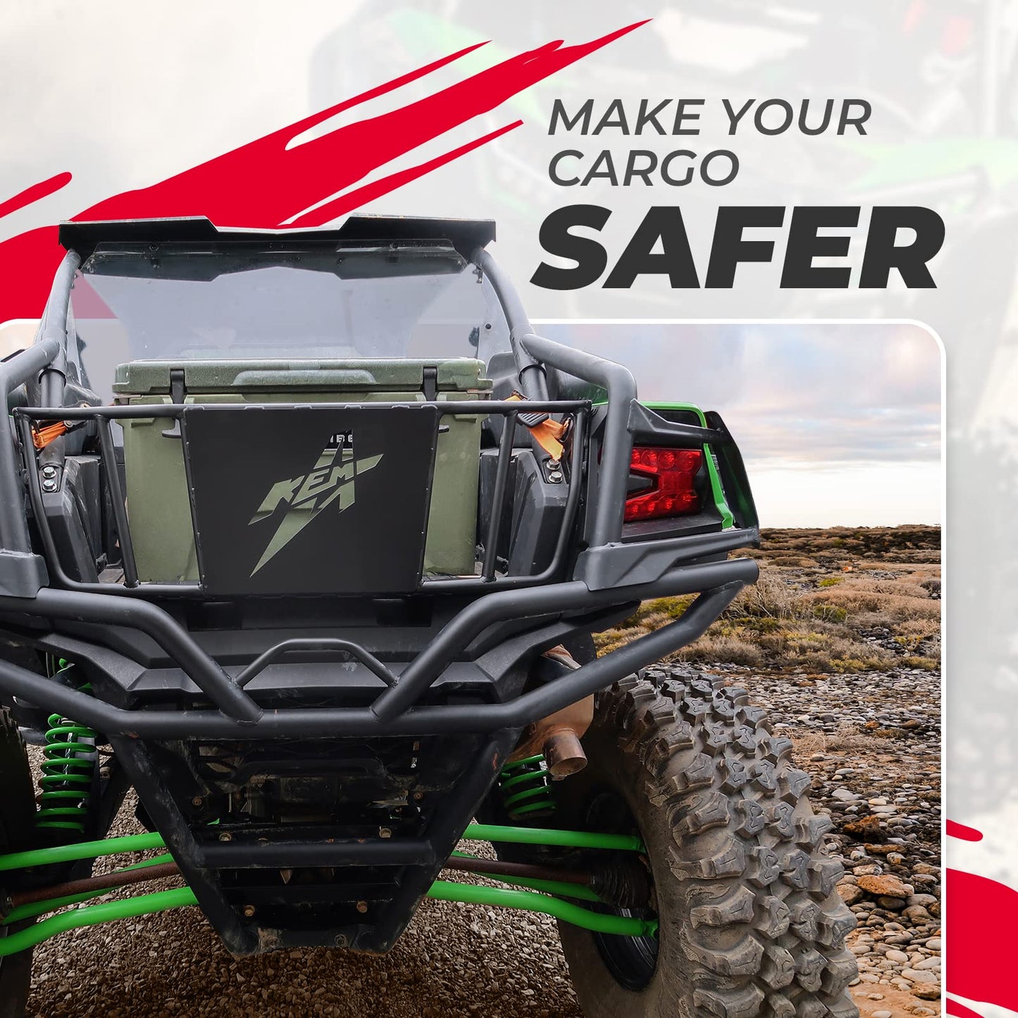 Kemimoto Curved Steel Tailgate for Kawasaki Teryx 1000 2020-2024