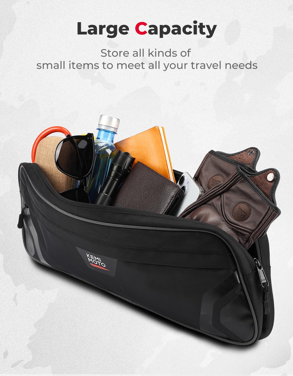 Kemimoto Lower Door Bags Oxford Fabric for Pioneer 1000-5/1000-6