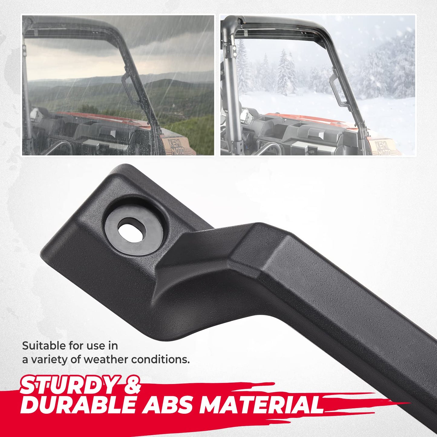 Kemimoto ABS Plastic UTV Grab Handle for Polaris Ranger