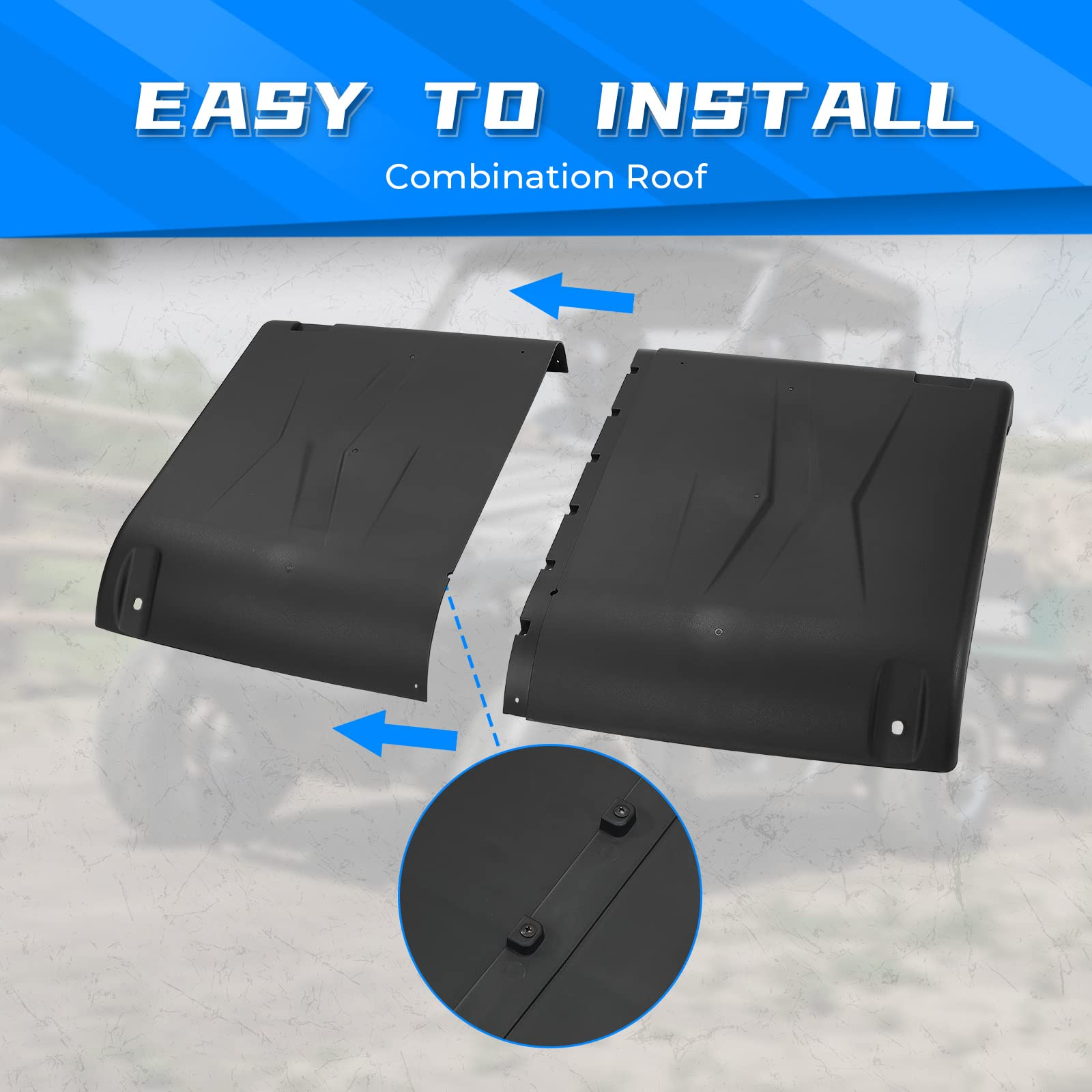 Kemimoto Hard Roof for Polaris Ranger Mid Size 2015-2022