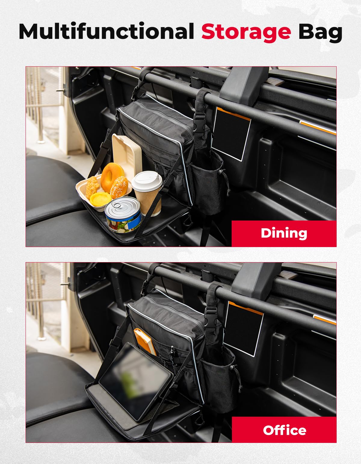 Kemimoto UTV Storage Bag for Pioneer 1000-6, RZR XP 1000