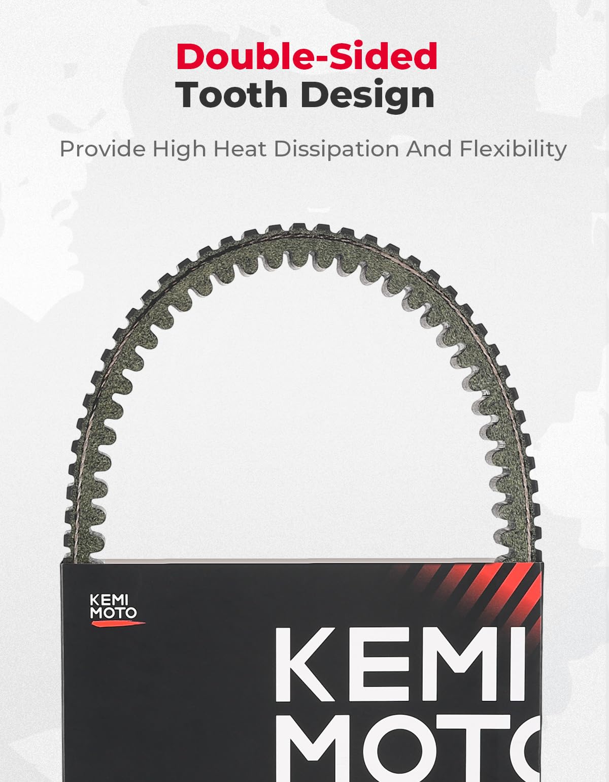Kemimoto UTV Heavy Duty Carbon Belt for RZR XP Turbo