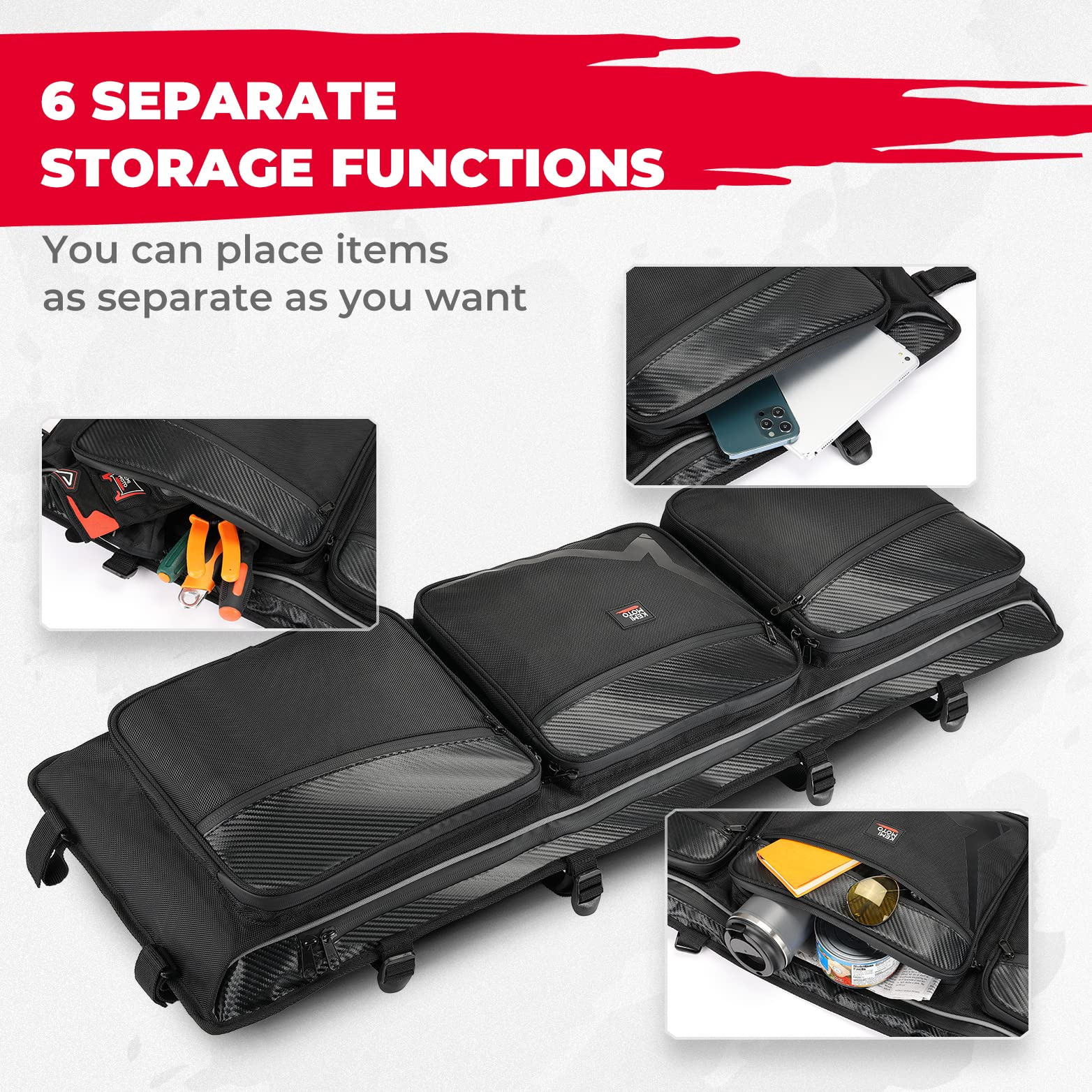 Kemimoto Overhead Roof Bag for CFMOTO ZForce 950 16L Waterproof