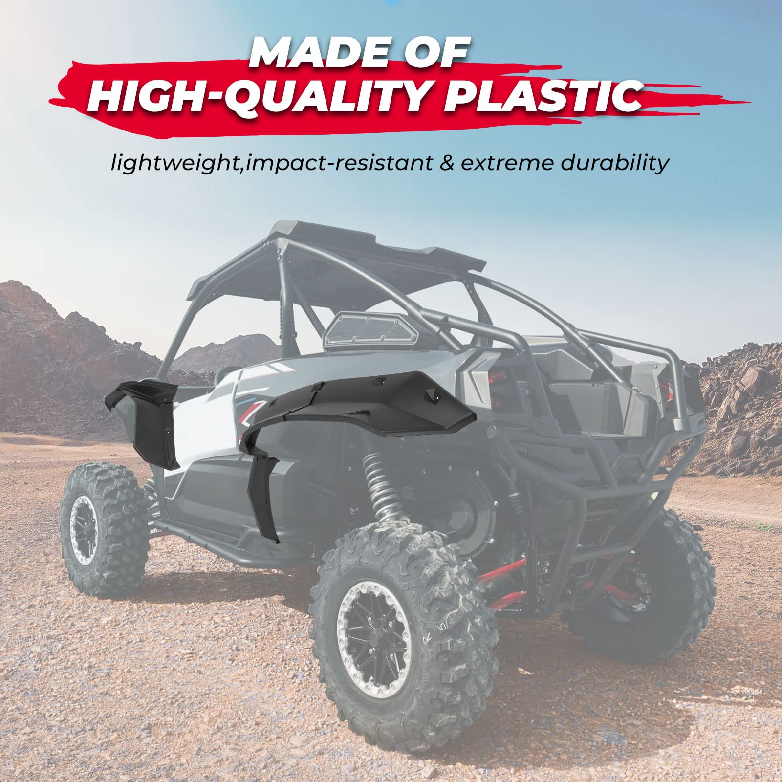 Kemimoto Cab Enclosure & Fender Flares for Kawasaki KRX 1000