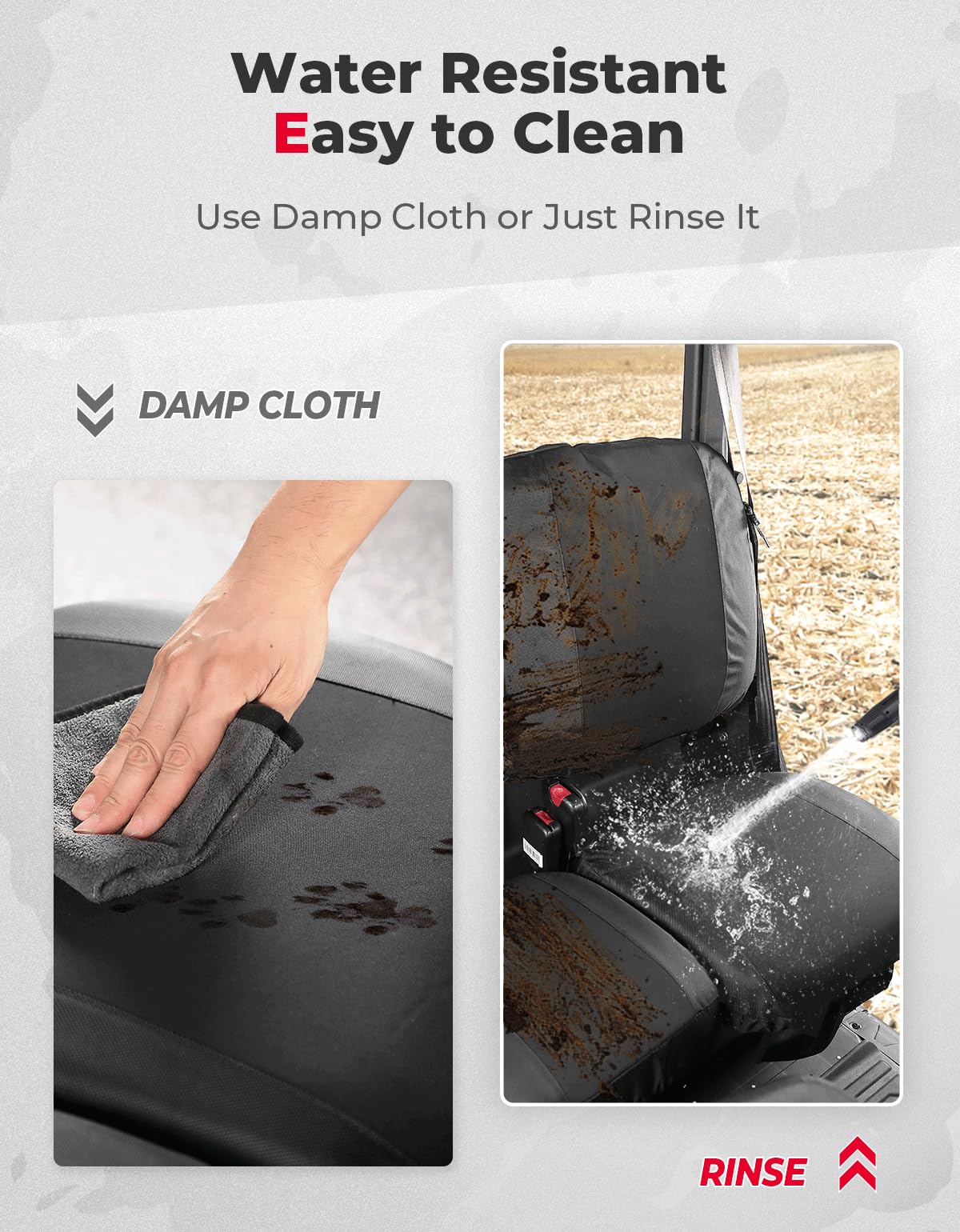 Kemimoto Waterproof Repellent Seat Cover for Can‑Am Defender MAX