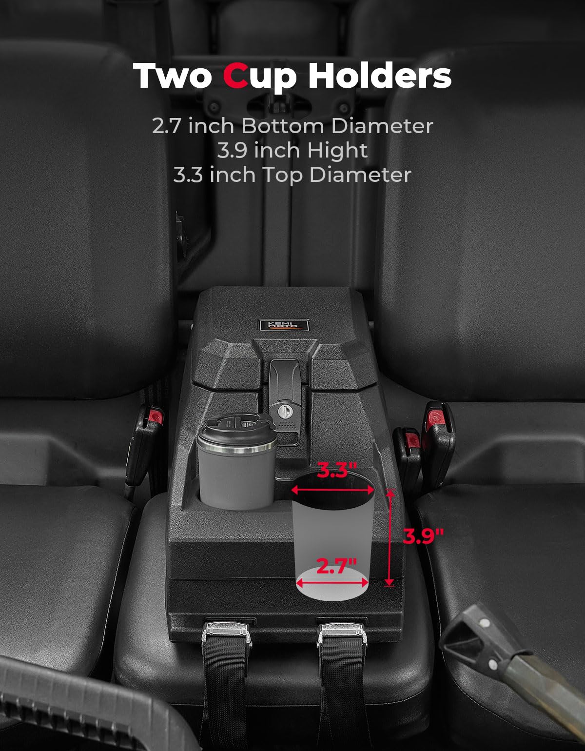 Bench Seat Console Armrest Box for Can‑Am Defender HD10|9|8|7|5