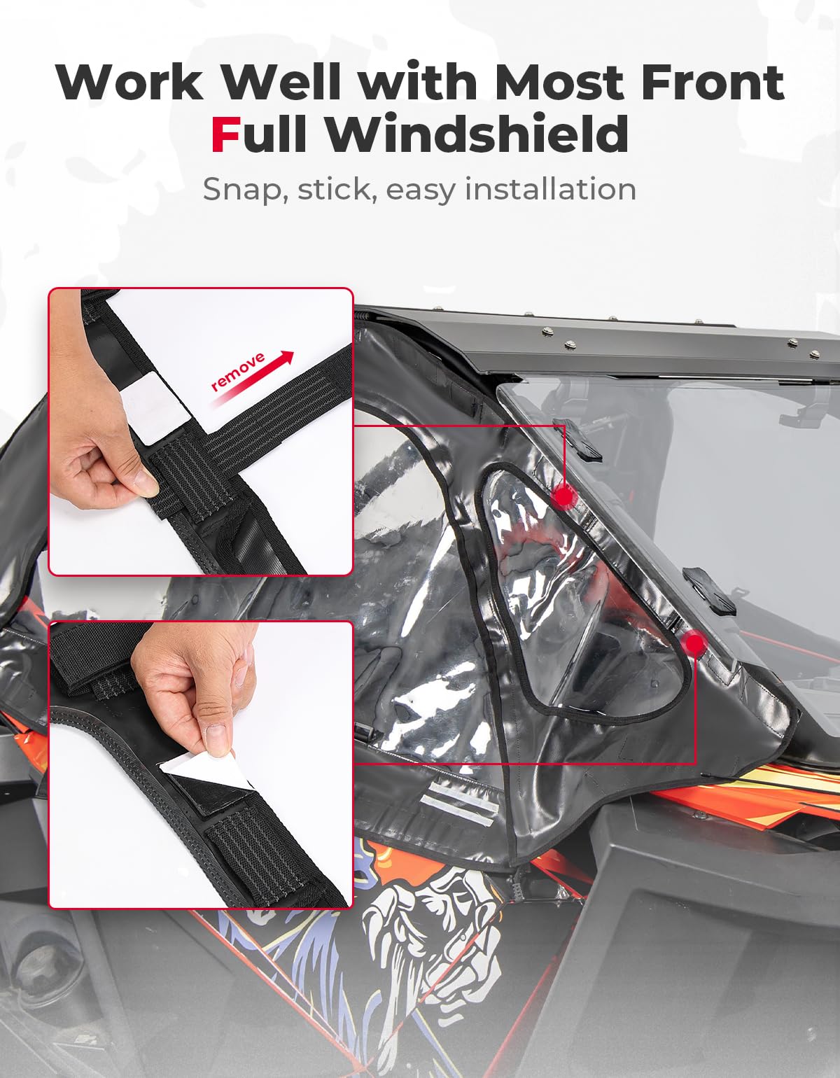 Kemimoto Soft Cab Enclosure for Polaris RZR PRO XP/Turbo R